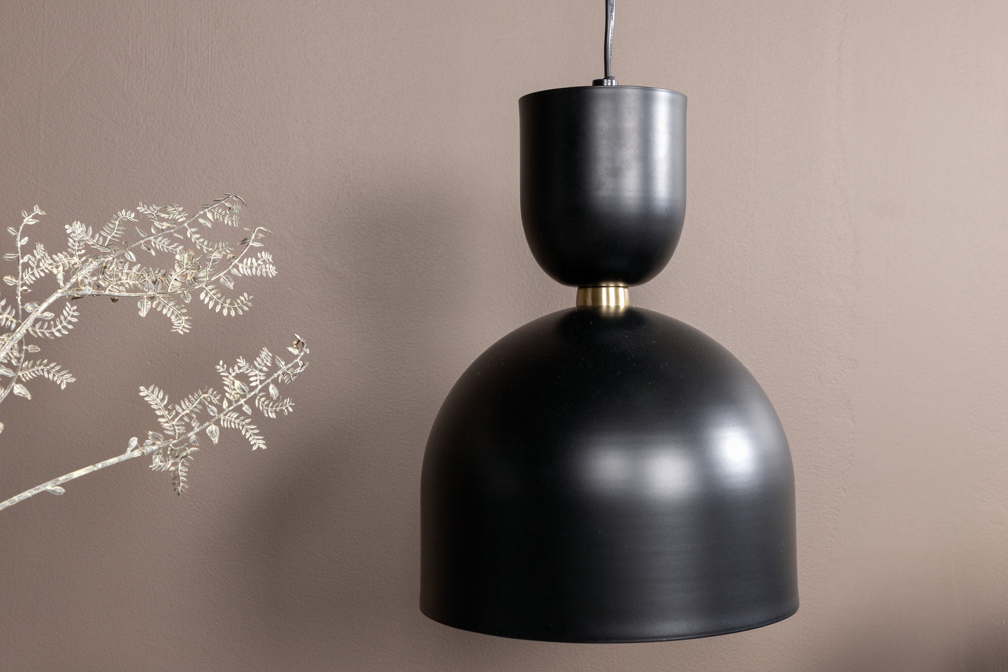 Venture Home Tim -Pendant - Black/Black