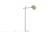 Venture Home Dennis -Floor lampe - Beige / Wood/Beige Linen