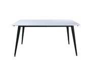 Venture Home Jimmy spisebord - Black / White HPL - 150*76