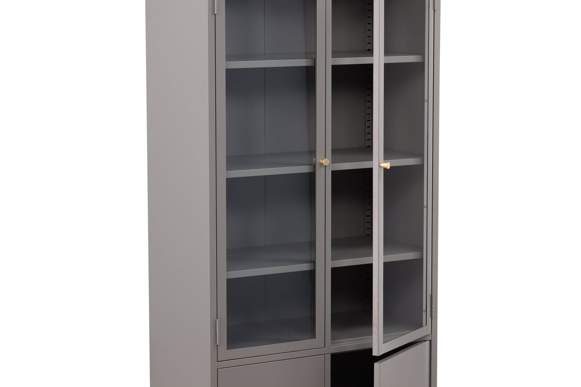 Venture Home Bakal Covered Book Case - Light Grey