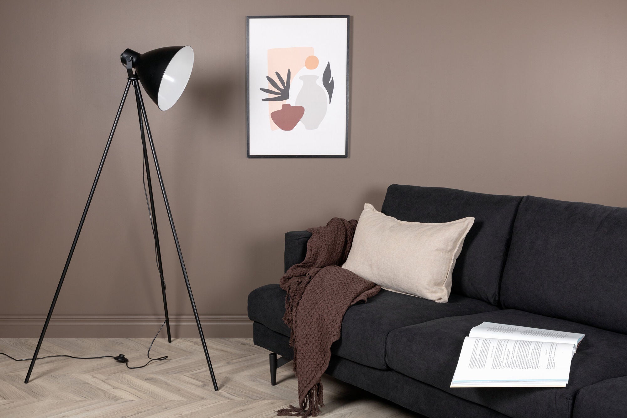 Venture Home Tiv -Floor lampe - Black/Black