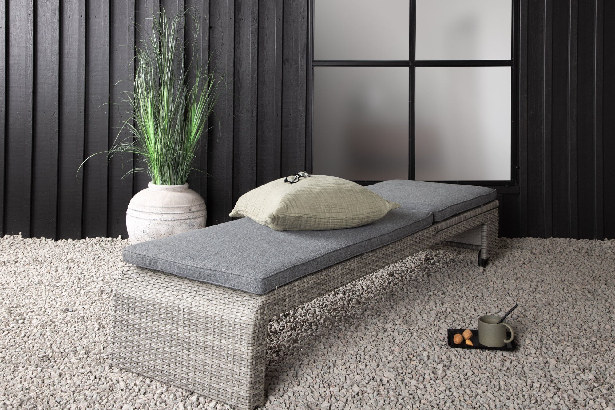 Venture Home London Sun Lounge - Grey/Grey