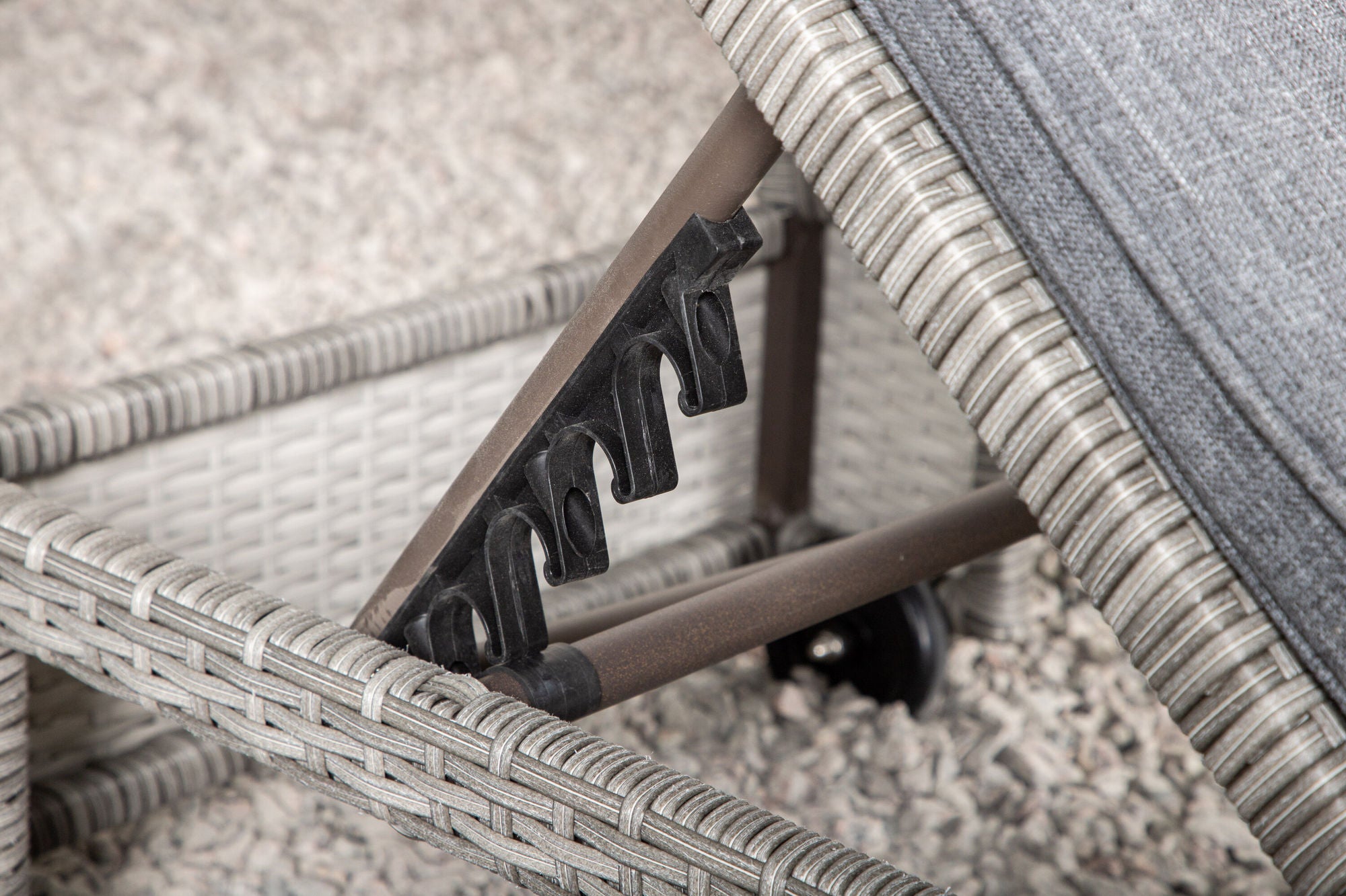 Venture Home London Sun Lounge - Grey/Grey