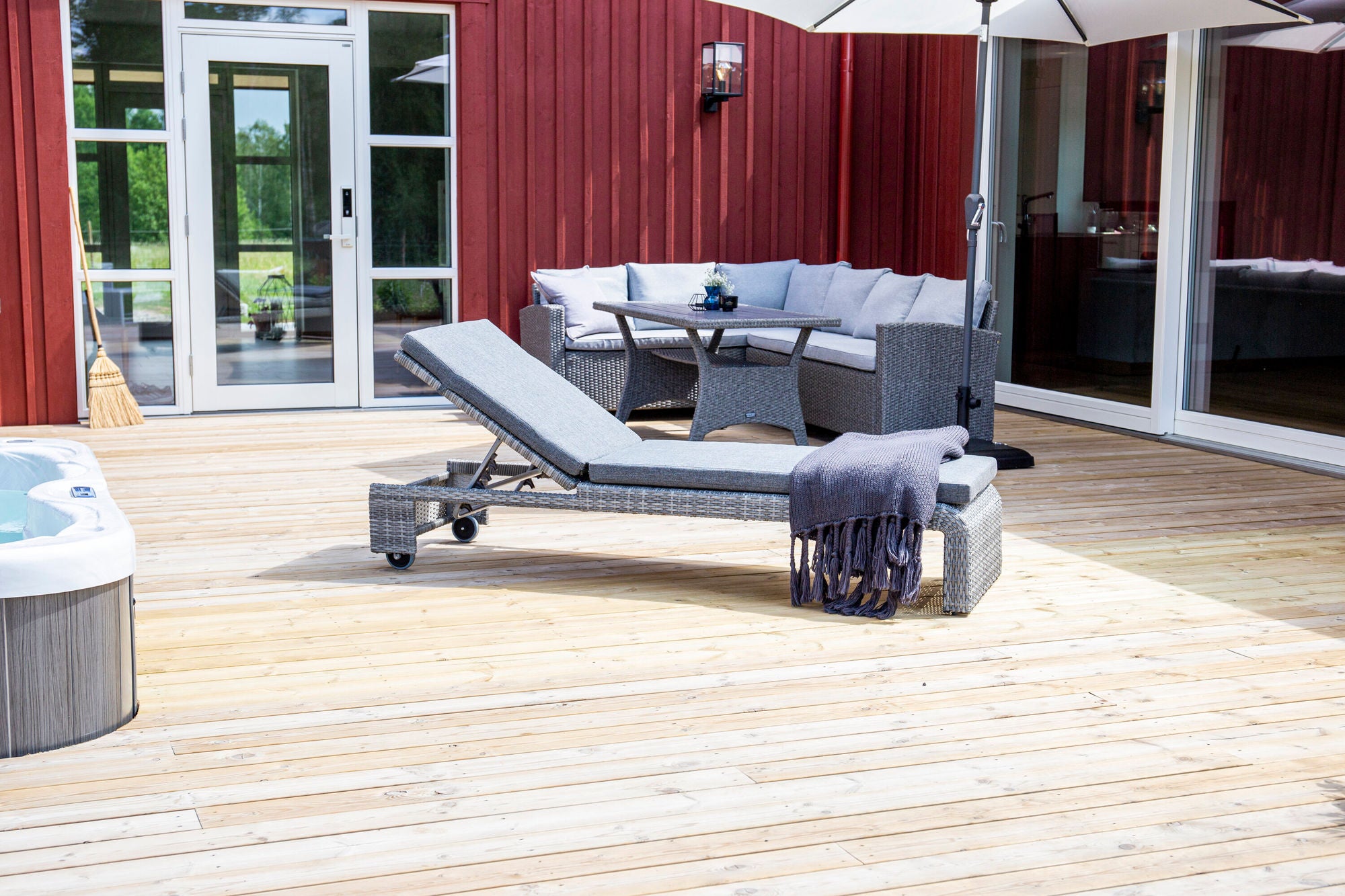 Venture Home London Sun Lounge - Grey/Grey