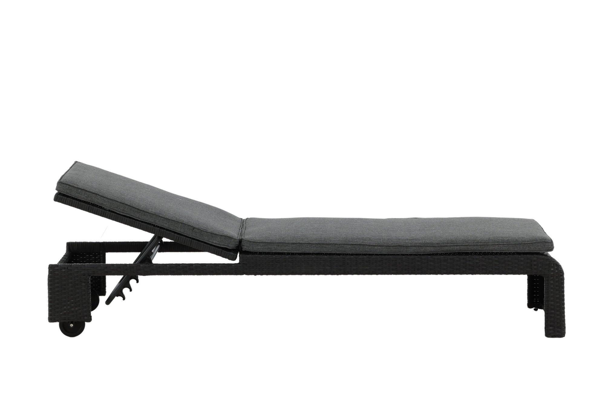 Venture Home London Sun Lounge - Black/Grey