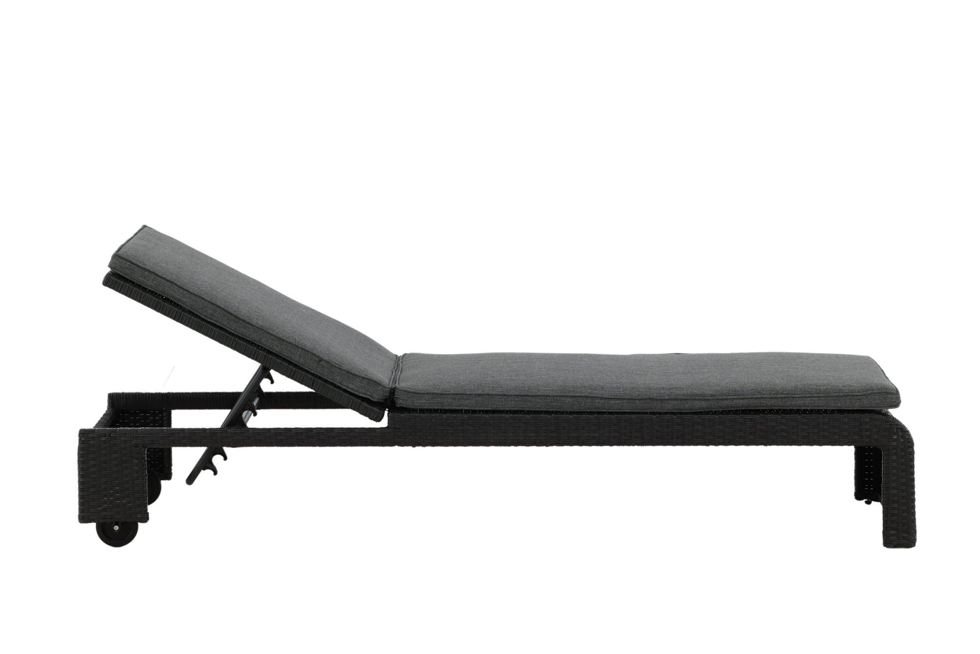 Venture Home London Sun Lounge - Black/Grey
