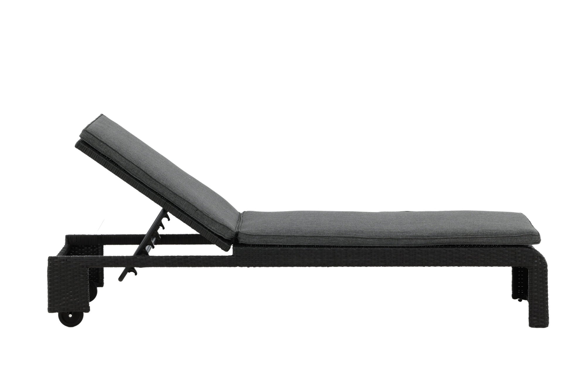 Venture Home London Sun Lounge - Black/Grey