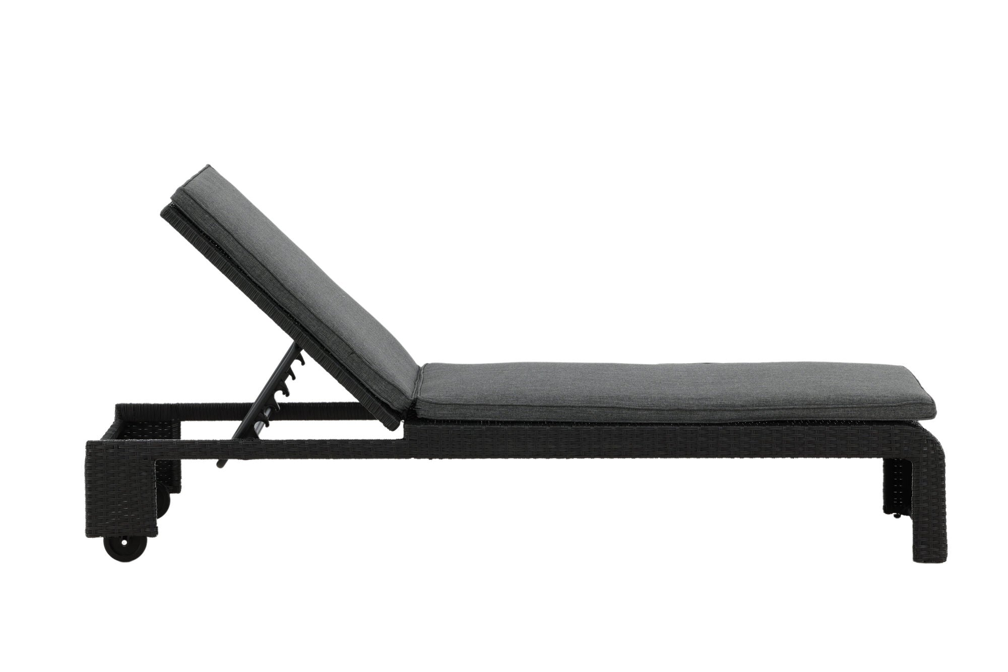 Venture Home London Sun Lounge - Black/Grey