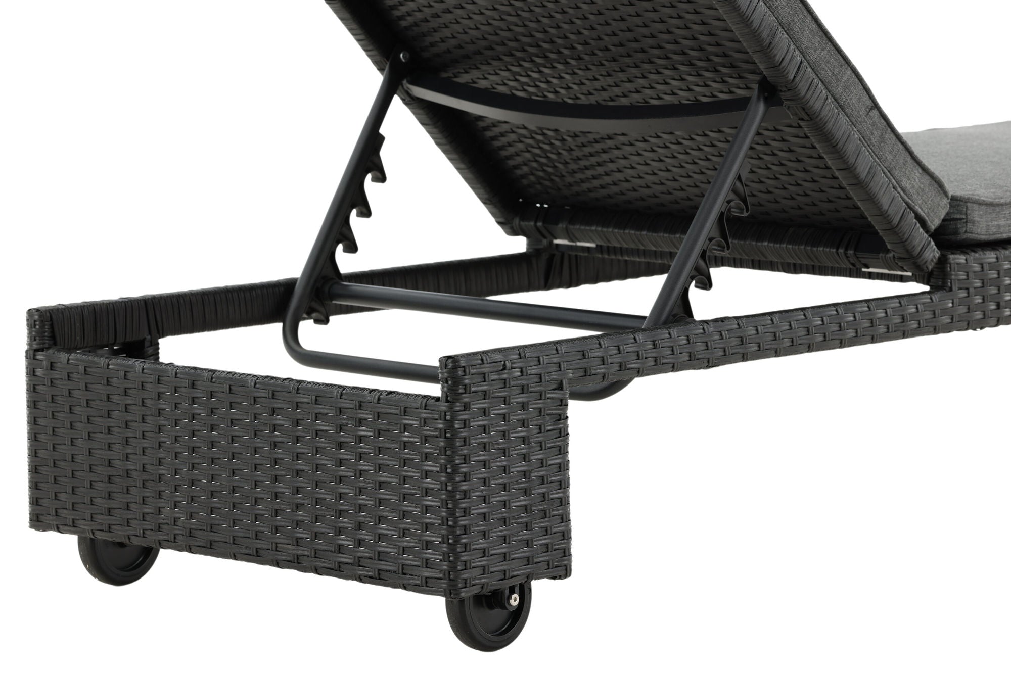 Venture Home London Sun Lounge - Black/Grey