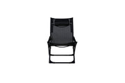 Venture Home Seville Foldable Relax stol 2-pack - Black Frame/Black Cushion