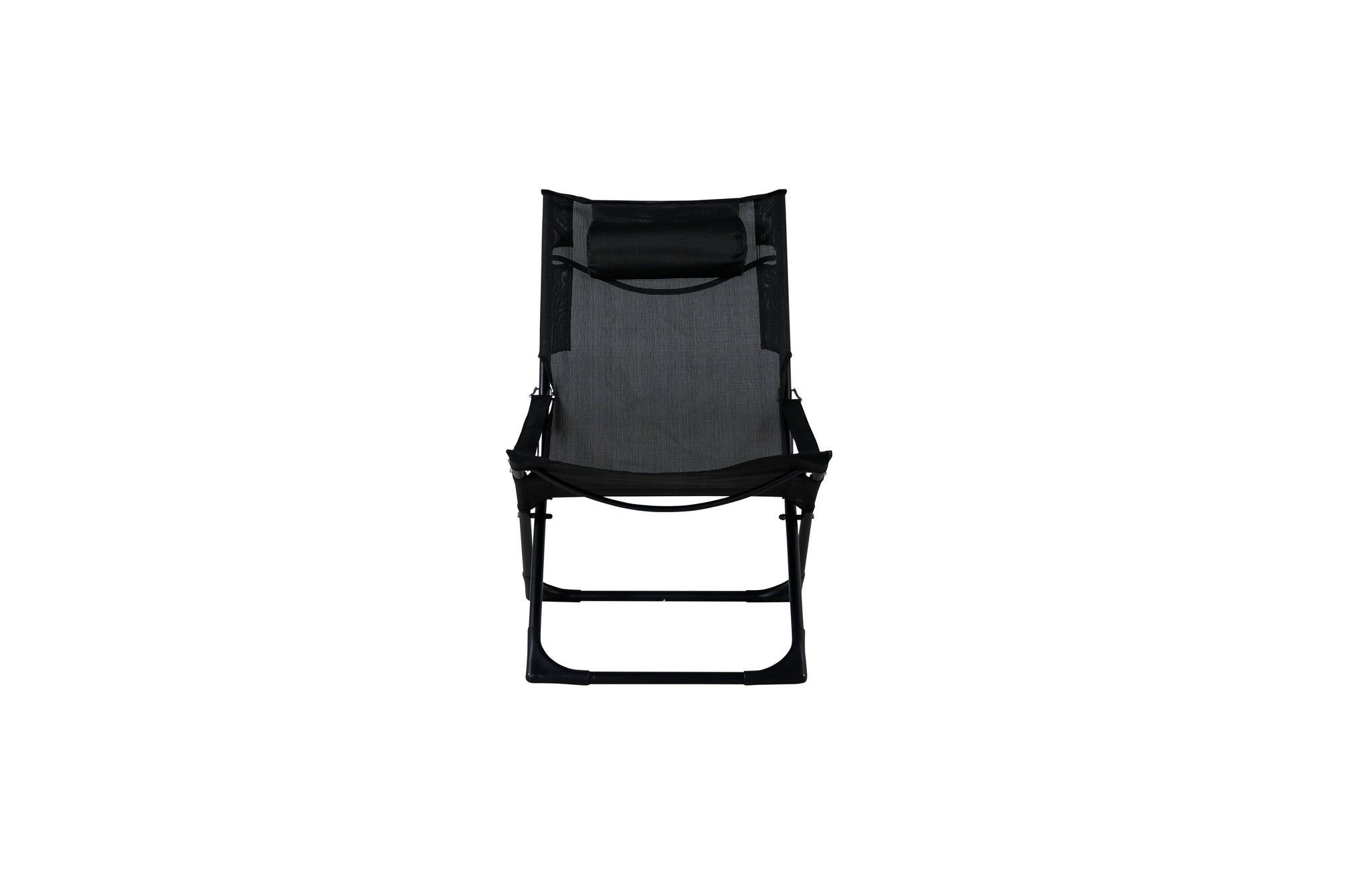 Venture Home Seville Foldable Relax stol 2-pack - Black Frame/Black Cushion