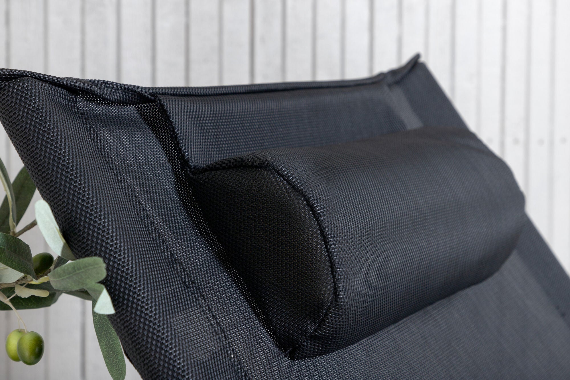 Venture Home Seville Foldable Relax stol 2-pack - Black Frame/Black Cushion