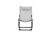 Venture Home Seville Foldable Relax stol 2-pack - Black Frame/Grey Cushion