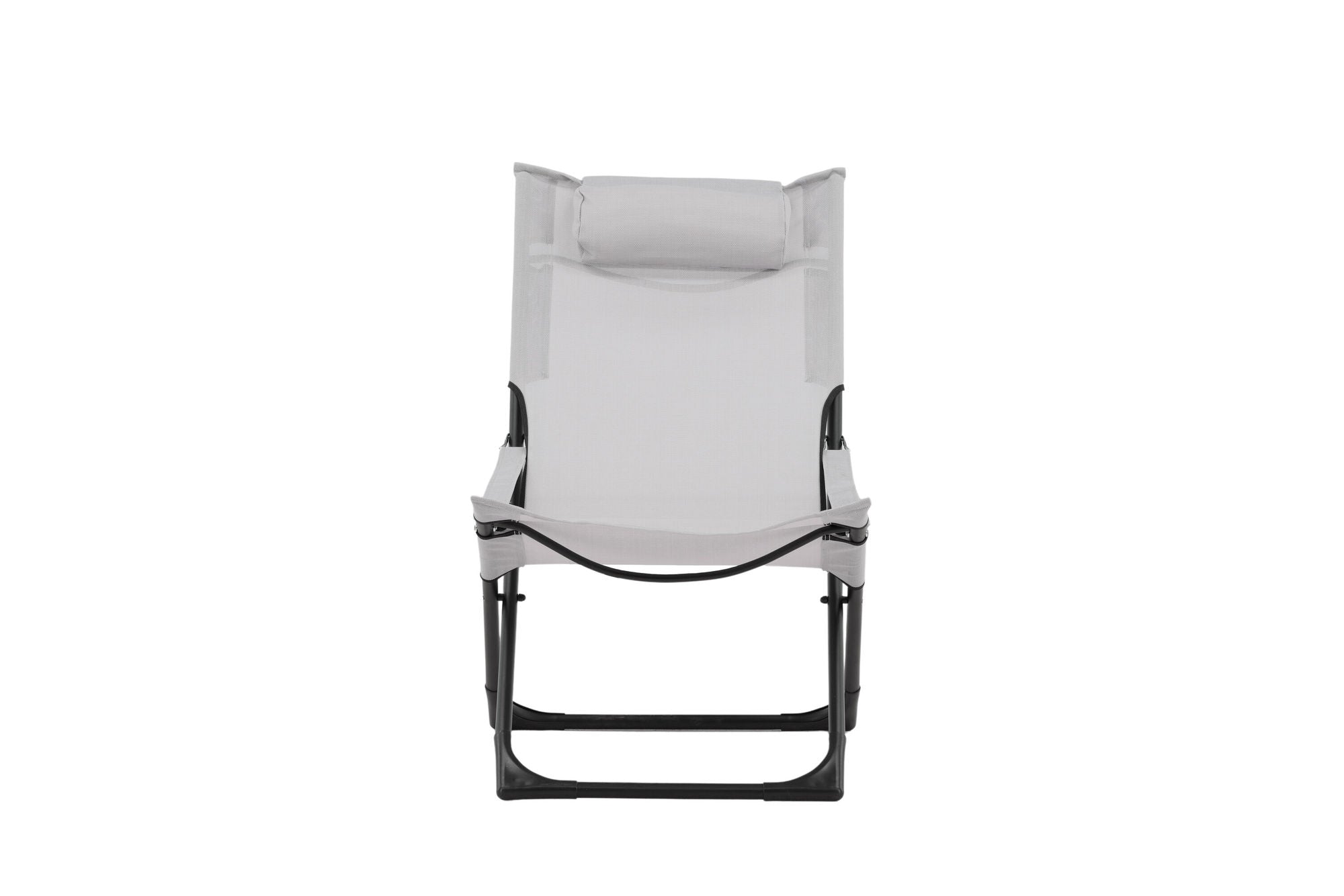Venture Home Seville Foldable Relax stol 2-pack - Black Frame/Grey Cushion