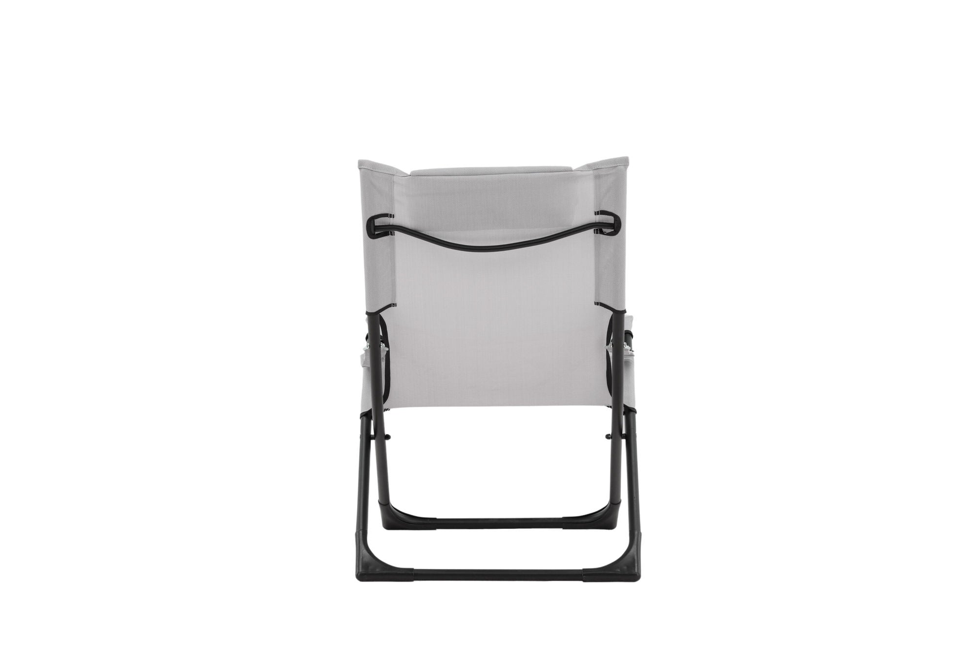Venture Home Seville Foldable Relax stol 2-pack - Black Frame/Grey Cushion