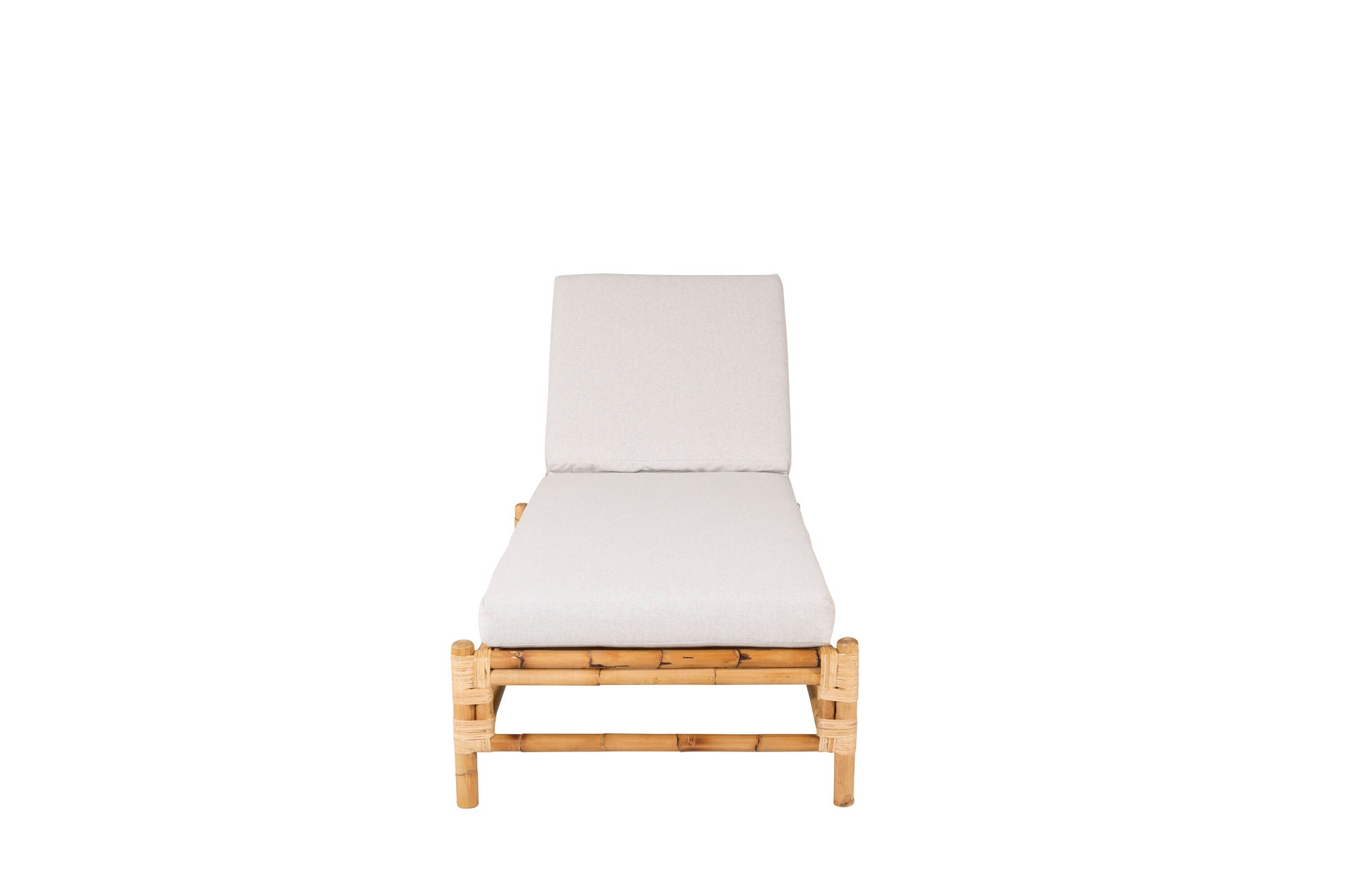 Venture Home Cane sun lounge - Bamboo / Grey Cushion