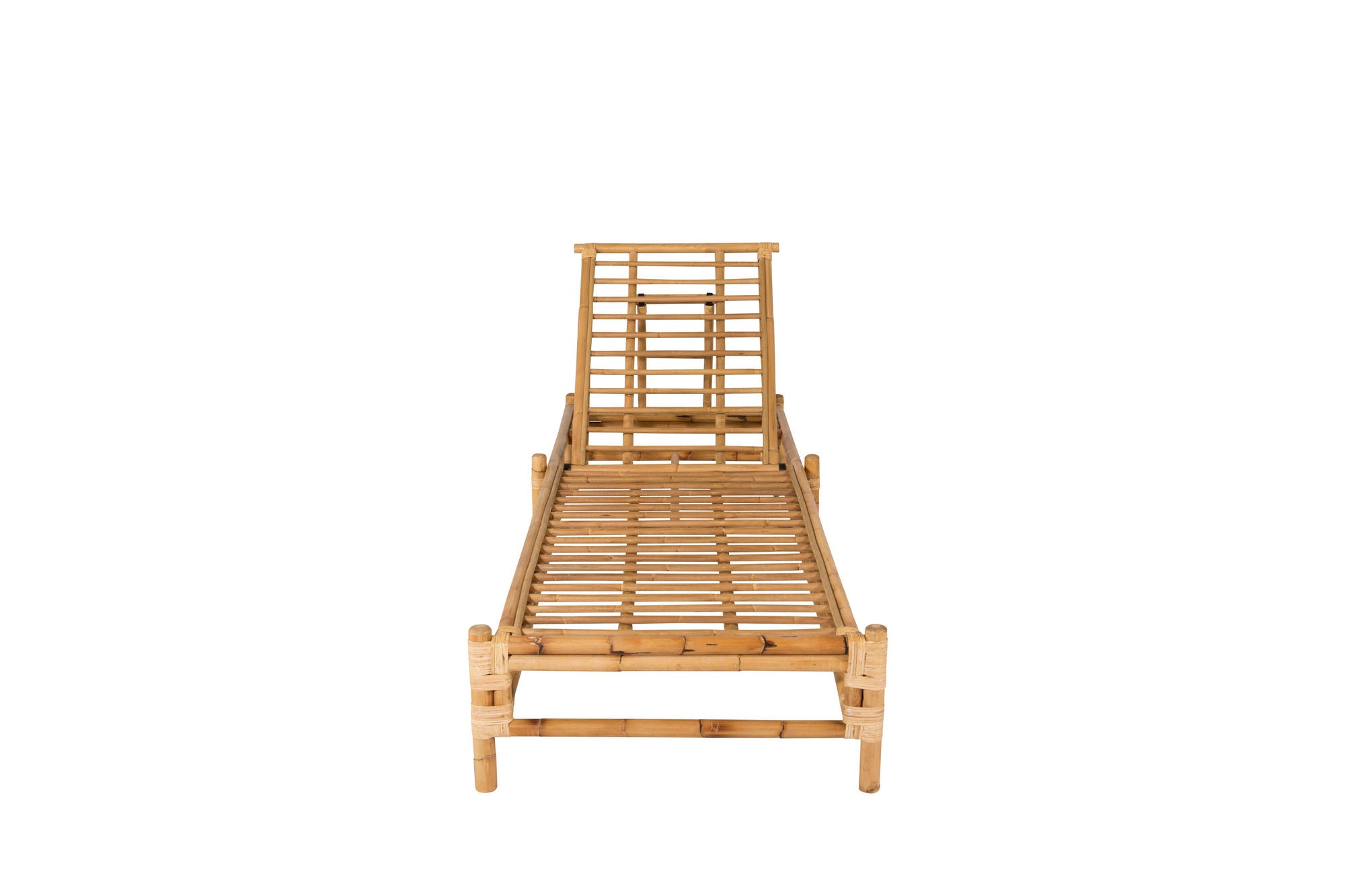 Venture Home Cane sun lounge - Bamboo / Grey Cushion