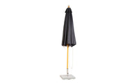 Venture Home Naxos Umbrella - 3m - Wood / Black Fabric