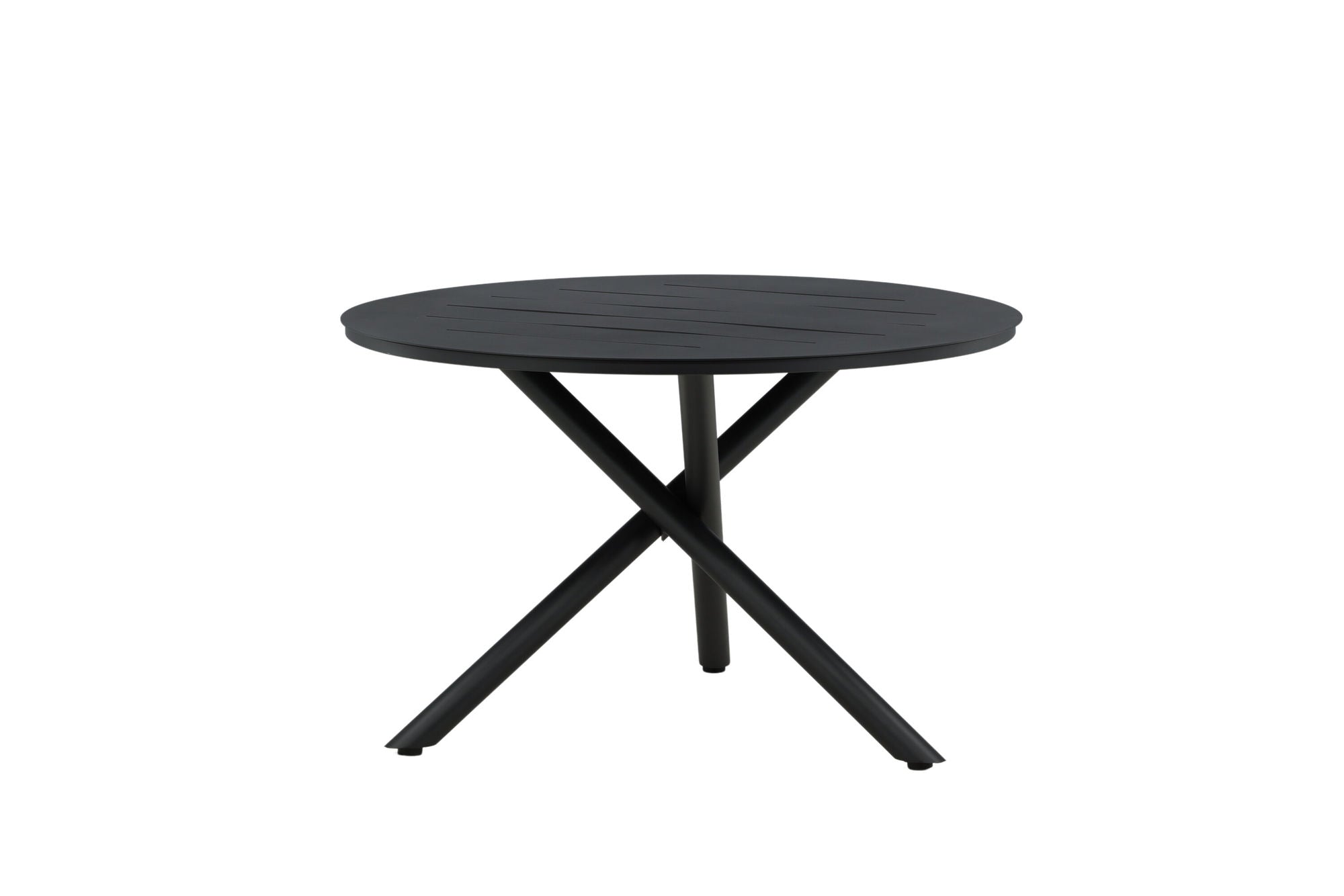Venture Home Alma spisebord - Black Alu - ø120cm