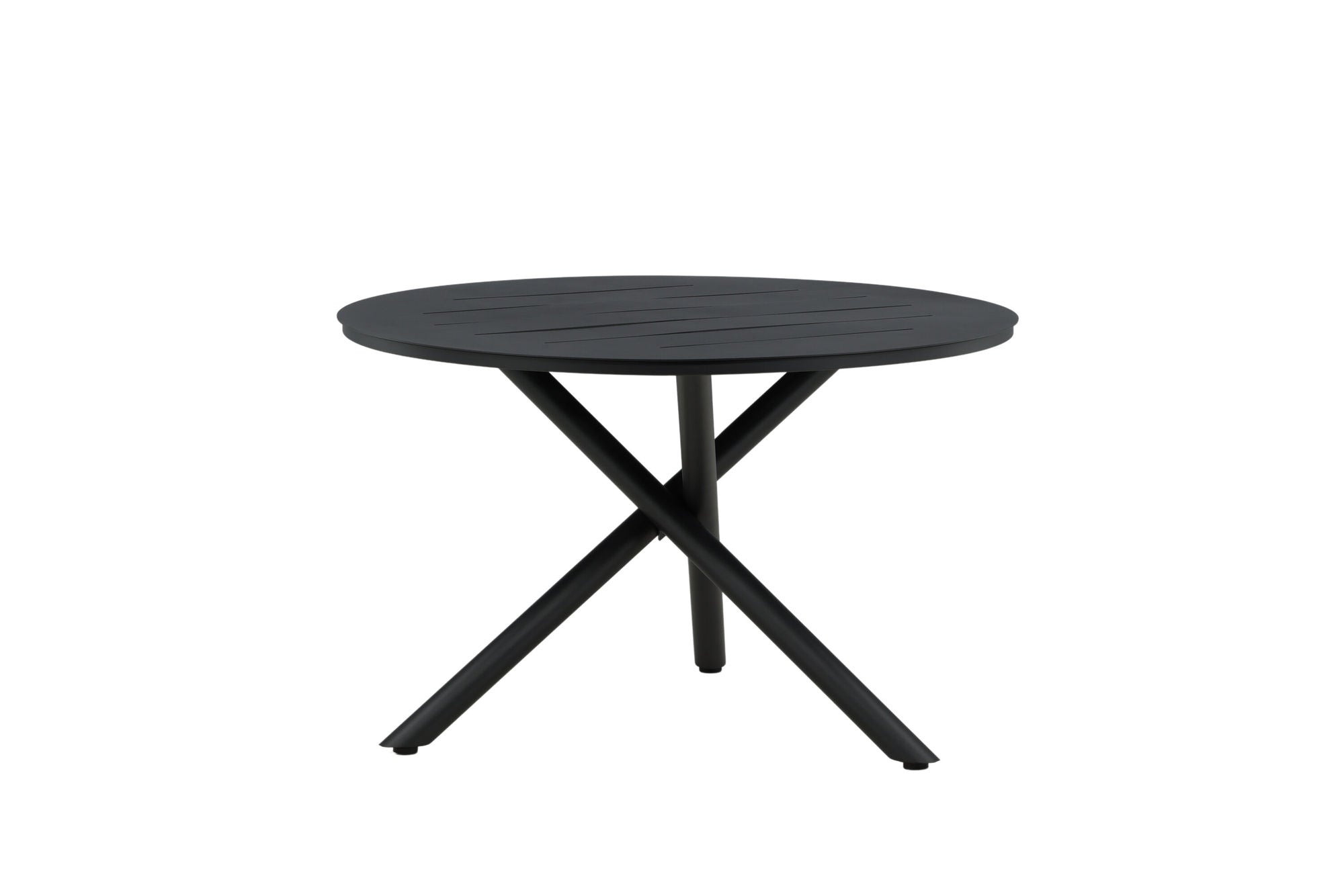 Venture Home Alma spisebord - Black Alu - ø120cm