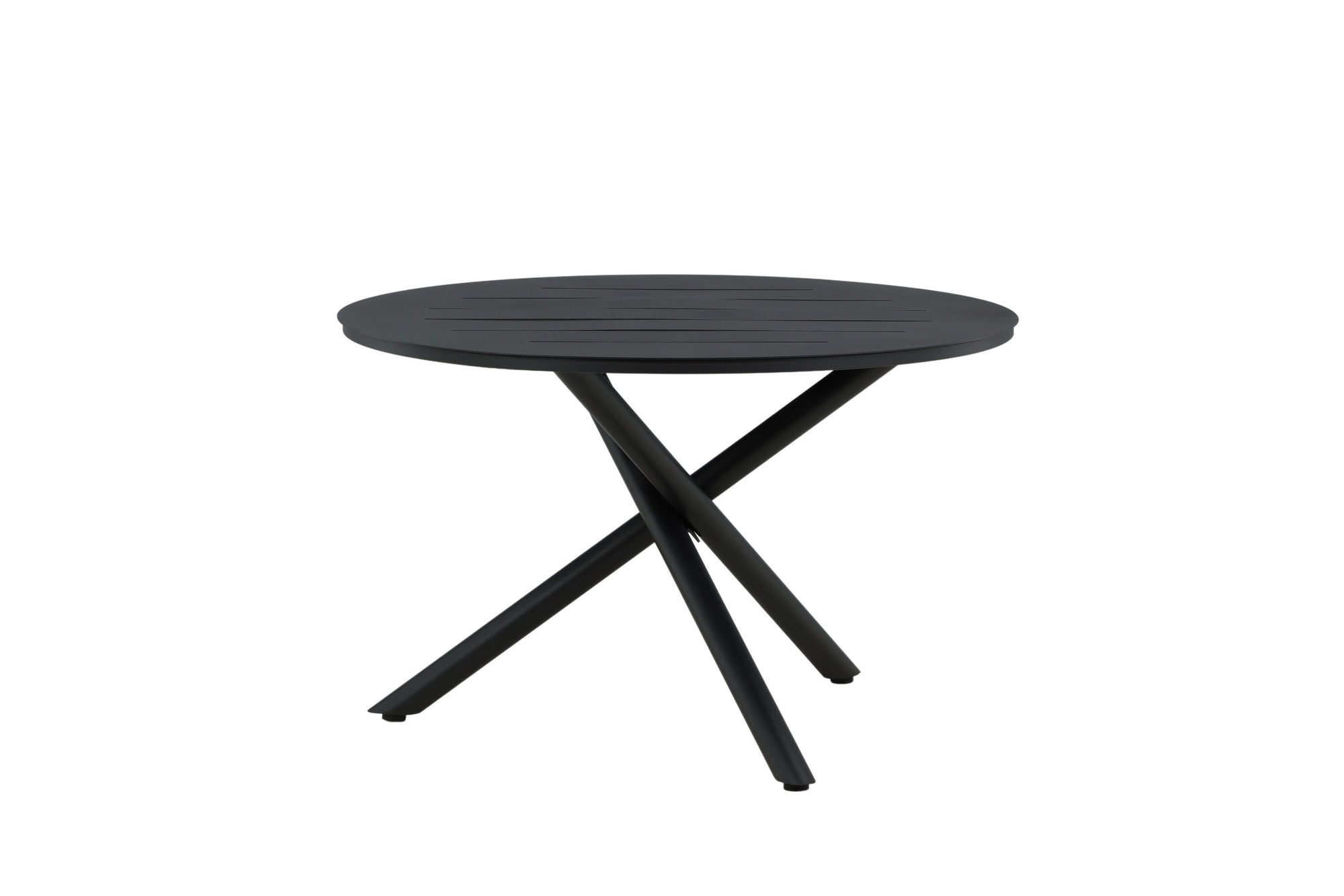 Venture Home Alma spisebord - Black Alu - ø120cm