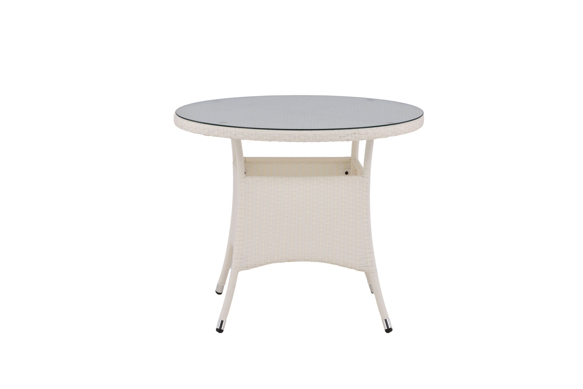 Venture Home Volta bord ø 90 - White/Glass