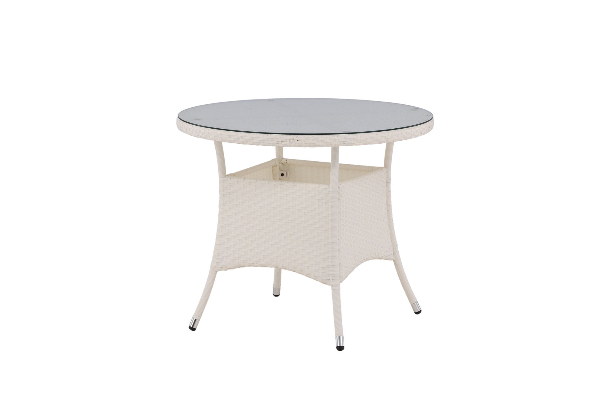 Venture Home Volta bord ø 90 - White/Glass