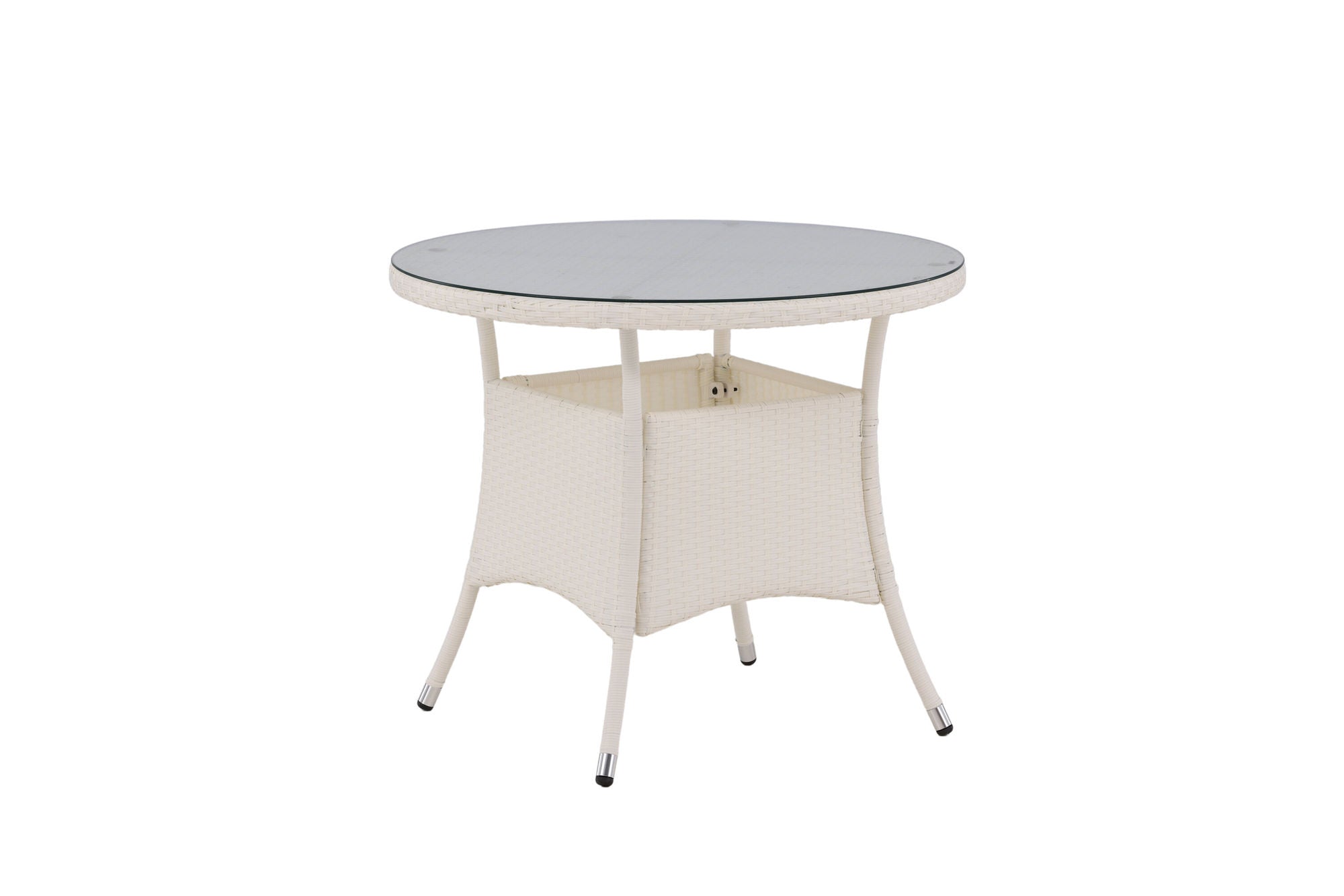 Venture Home Volta bord ø 90 - White/Glass