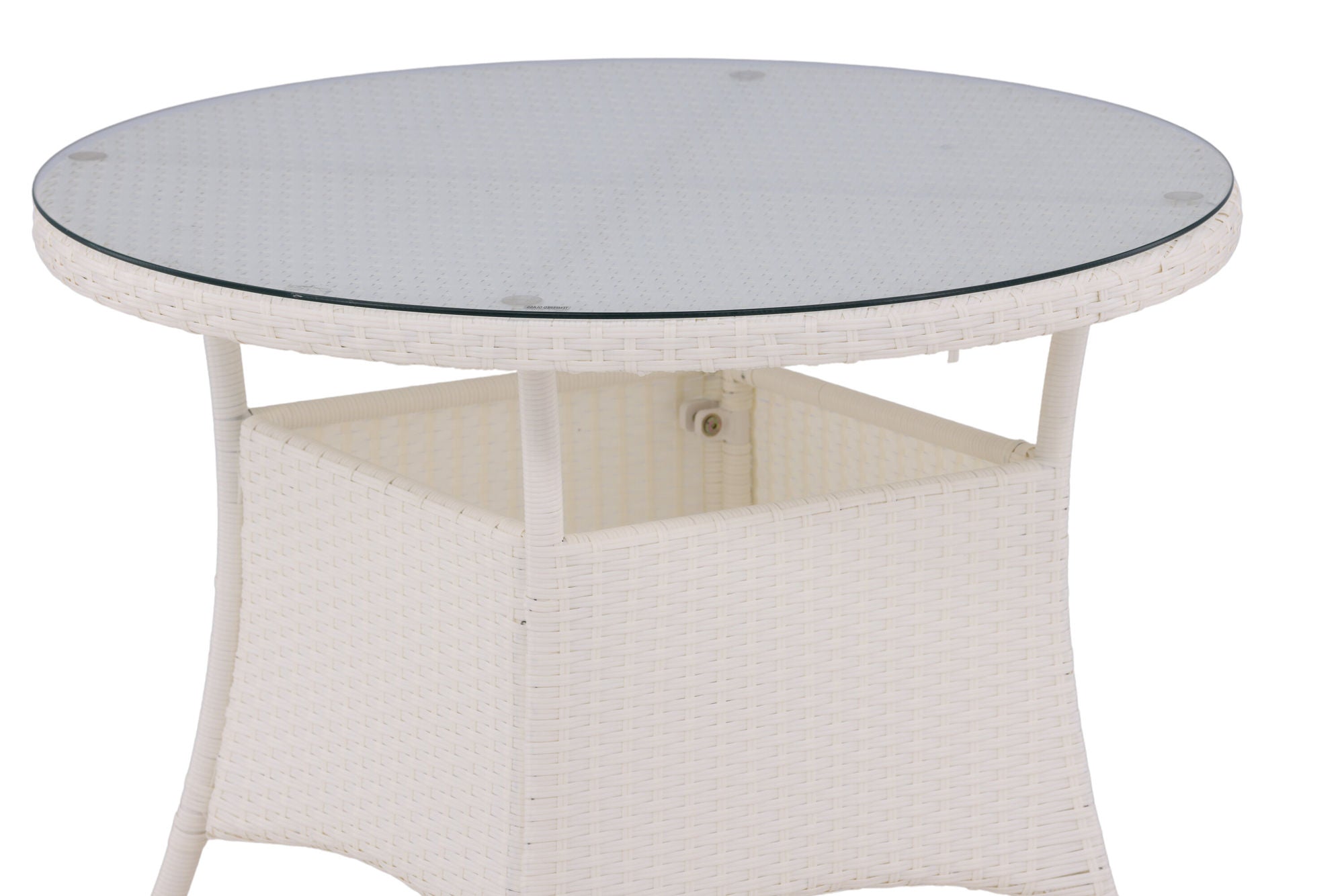 Venture Home Volta bord ø 90 - White/Glass