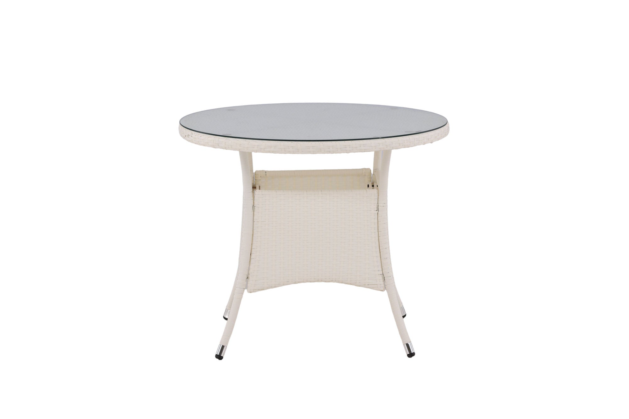 Venture Home Volta bord ø 90 - White/Glass