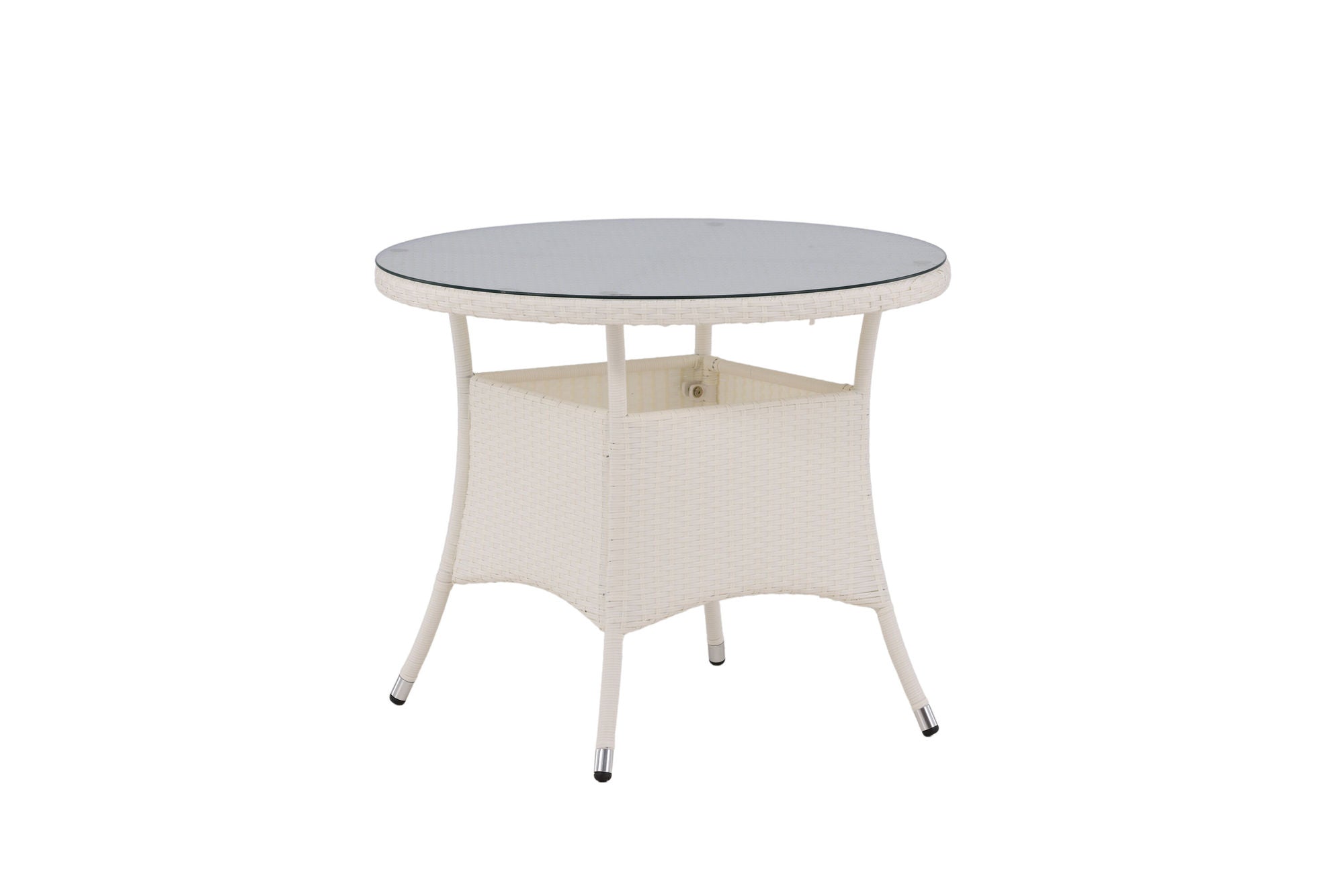 Venture Home Volta bord ø 90 - White/Glass