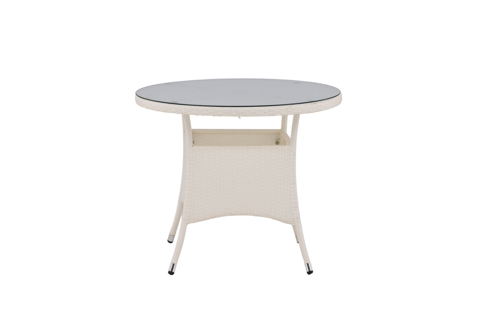 Venture Home Volta bord ø 90 - White/Glass