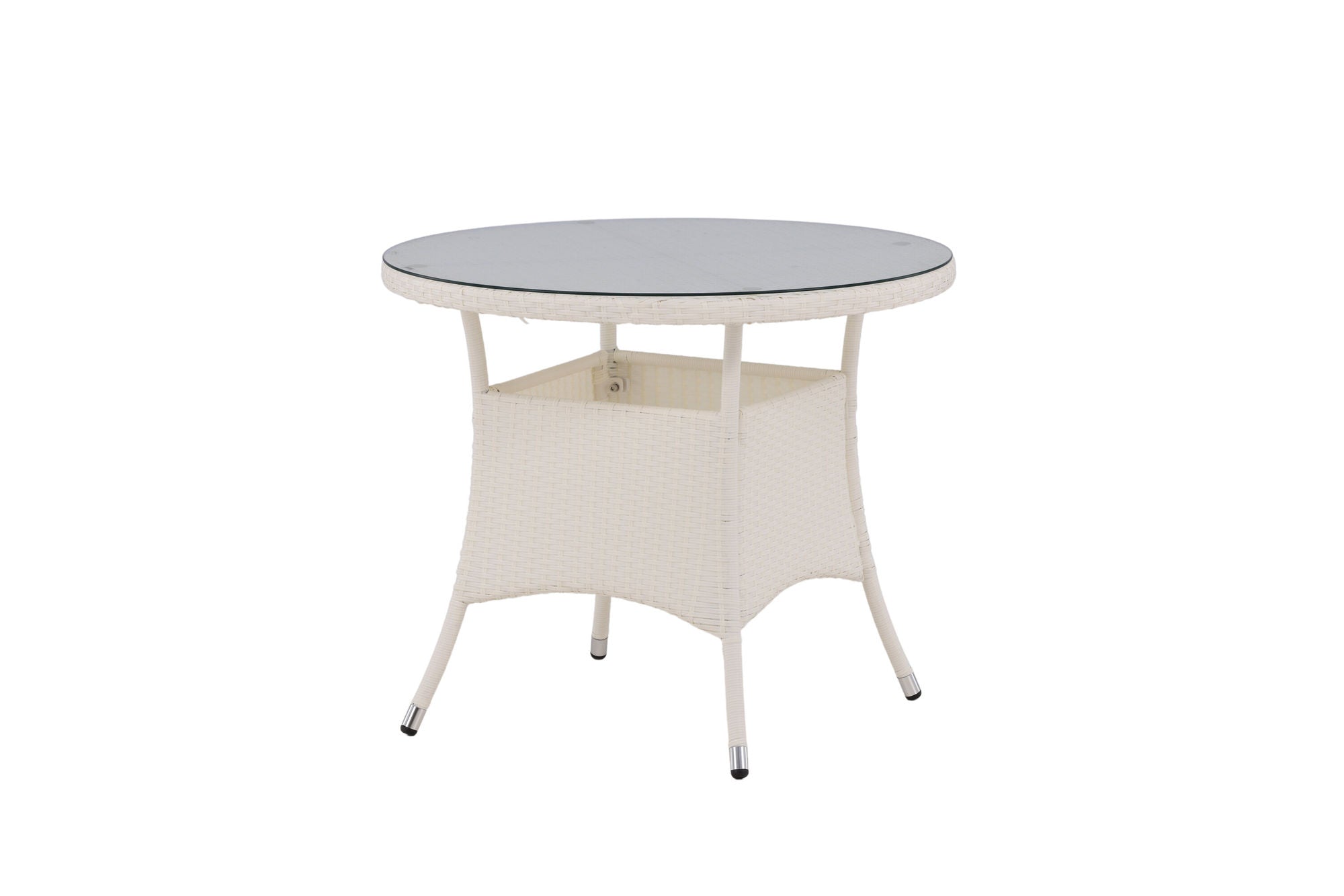 Venture Home Volta bord ø 90 - White/Glass