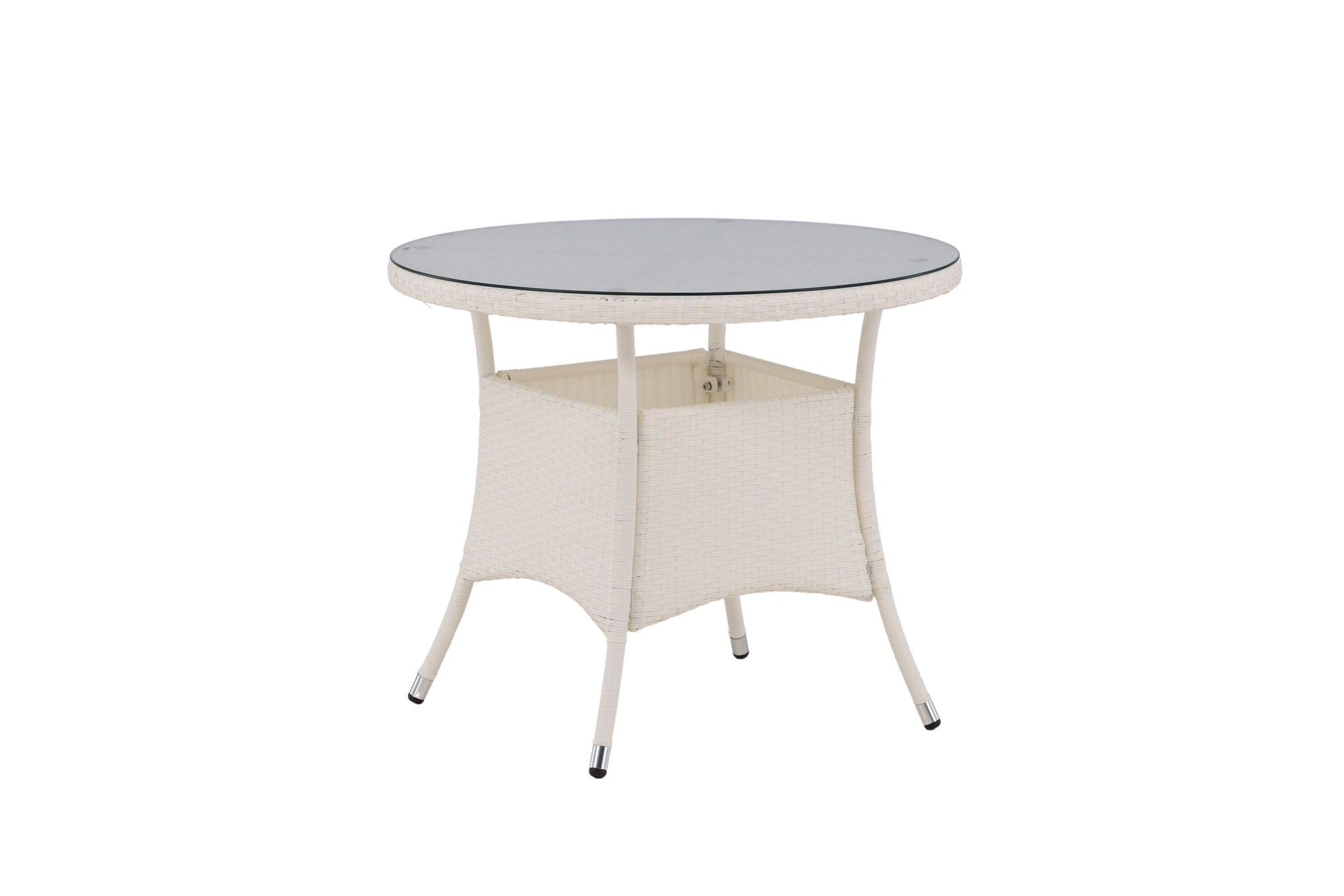 Venture Home Volta bord ø 90 - White/Glass