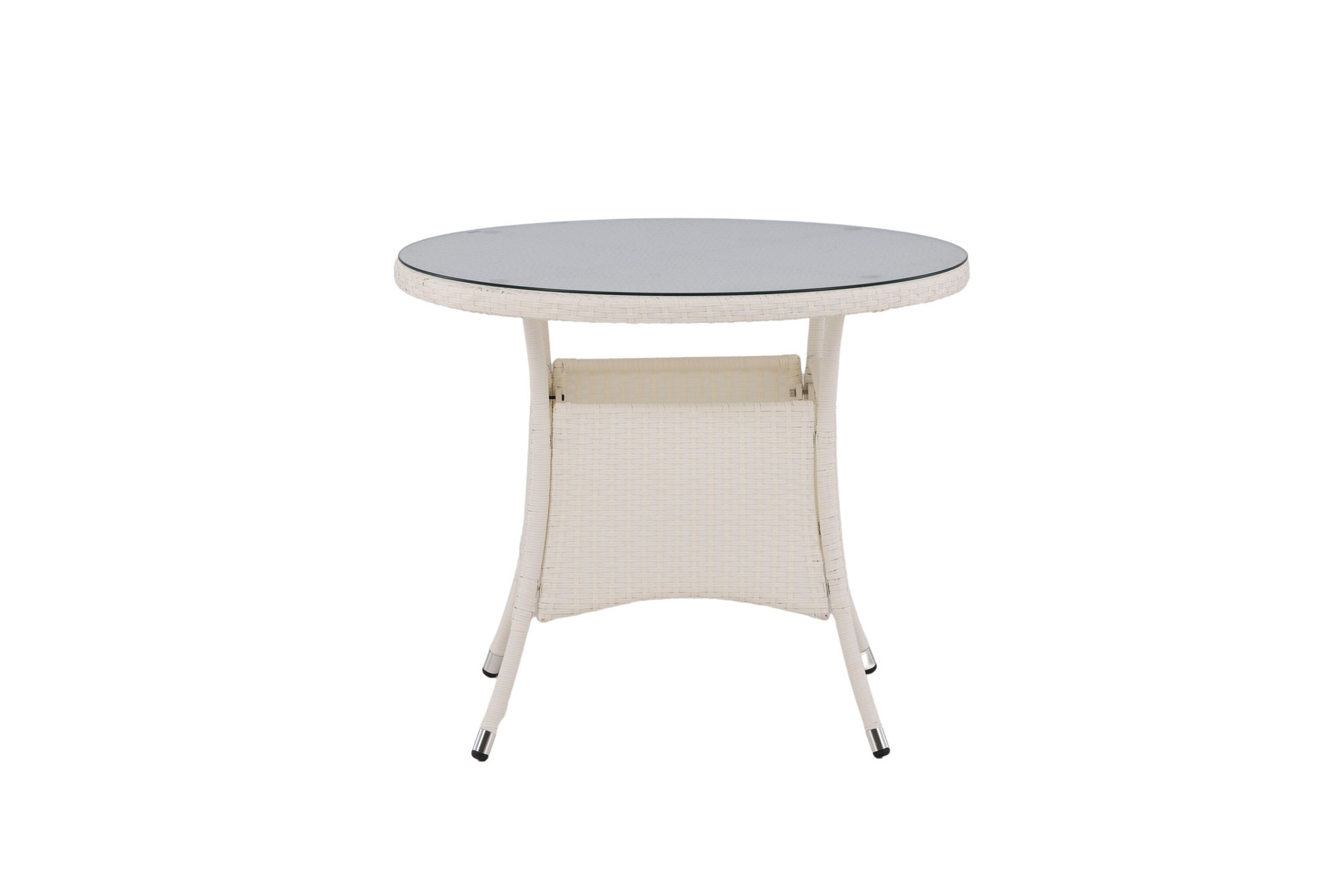 Venture Home Volta bord ø 90 - White/Glass