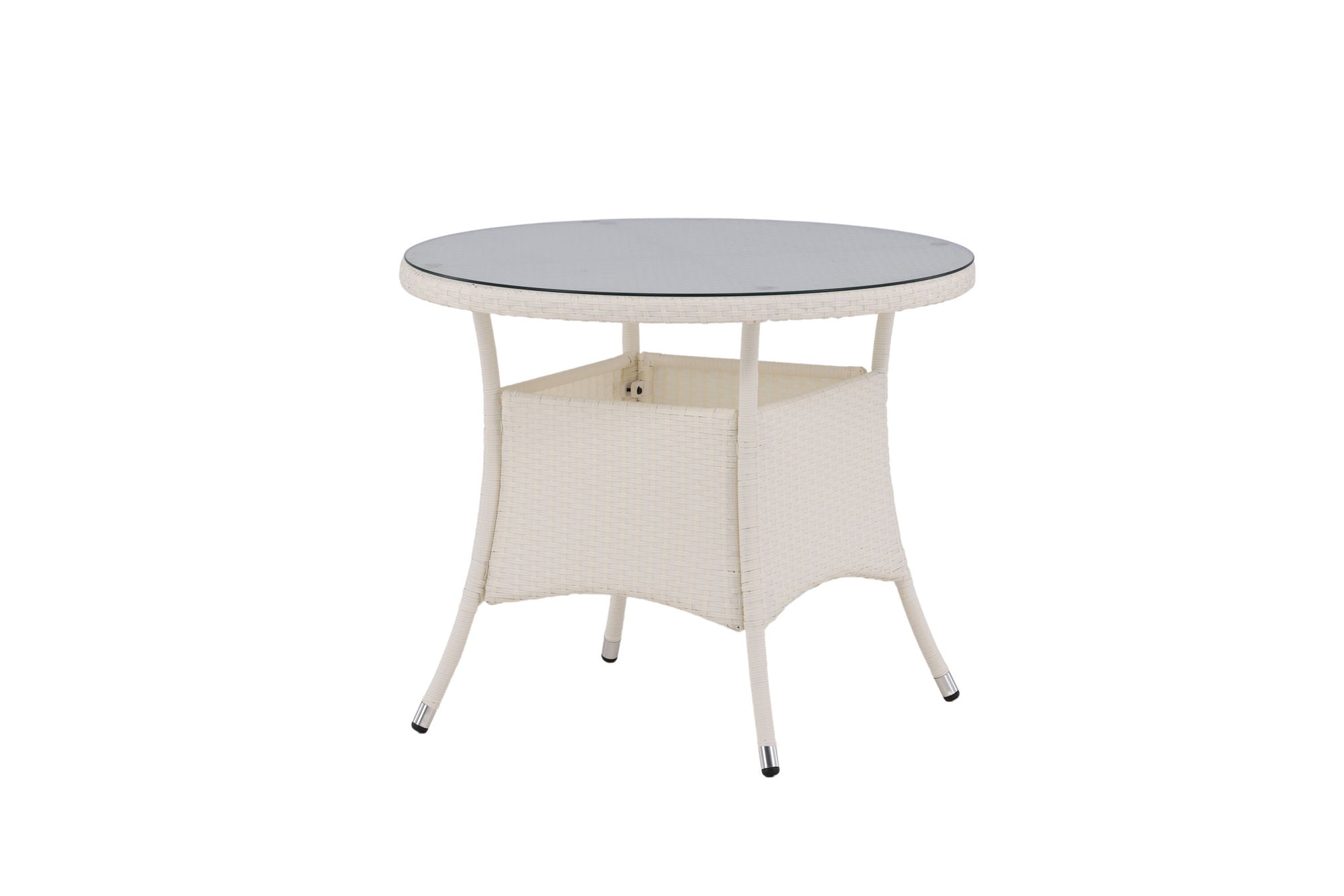 Venture Home Volta bord ø 90 - White/Glass