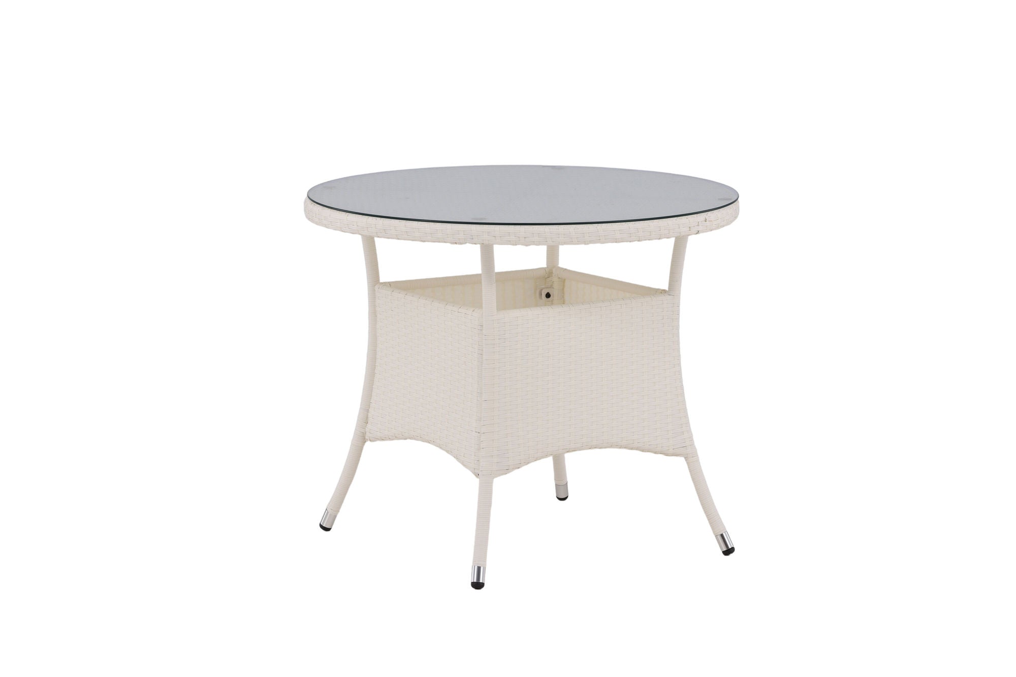 Venture Home Volta bord ø 90 - White/Glass
