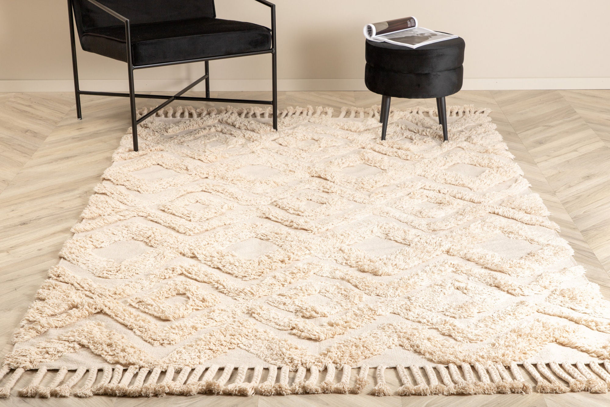 Venture Home Hilma Cotton - 160*230- -Rectangular-Offwhite