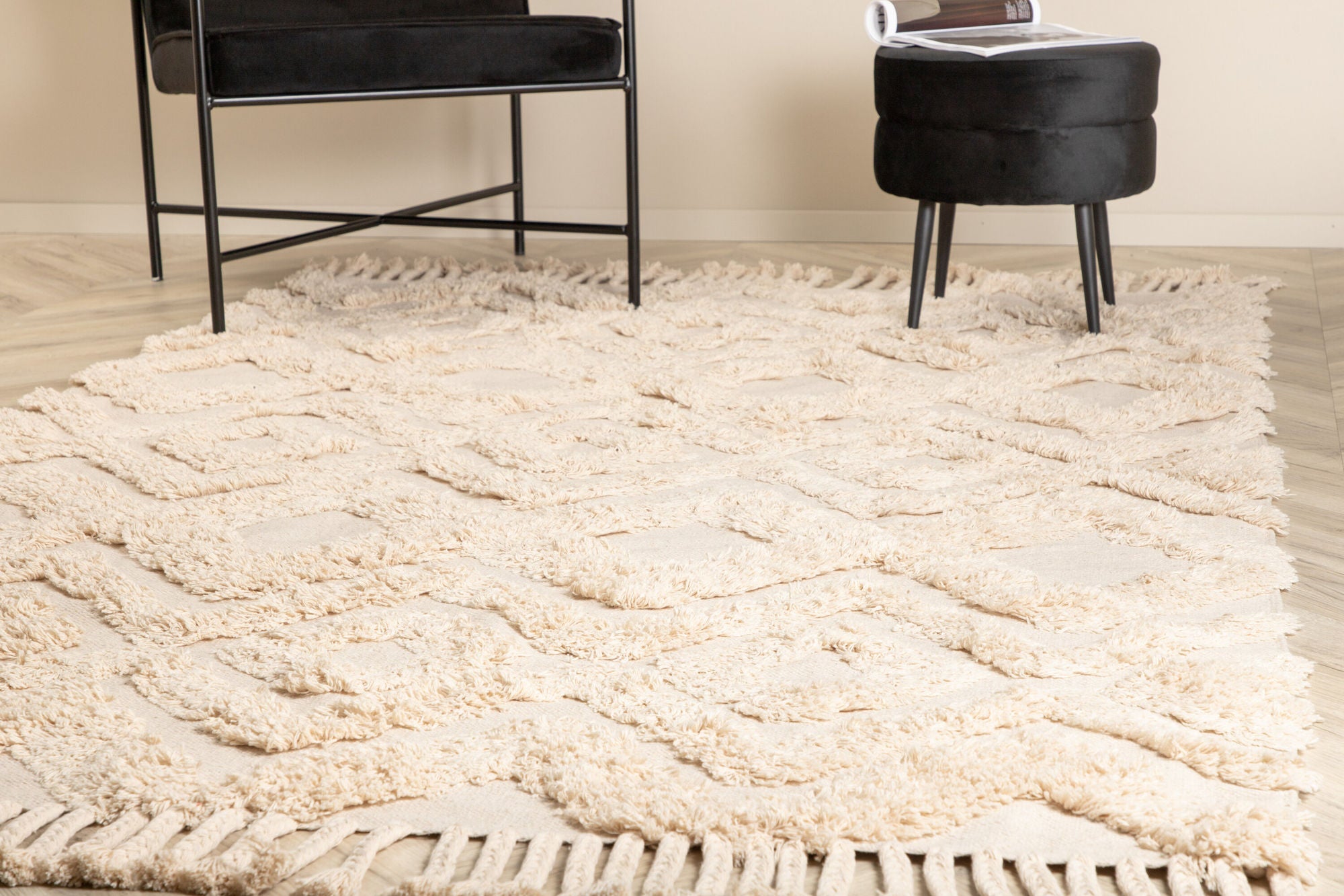 Venture Home Hilma Cotton - 160*230- -Rectangular-Offwhite
