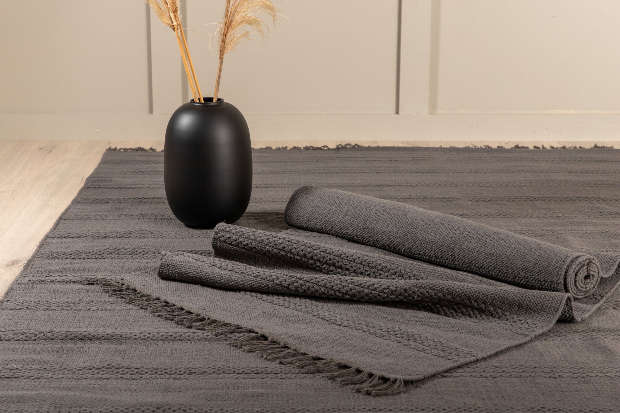 Venture Home Nico Cotton Carpet - 80*250- Grey