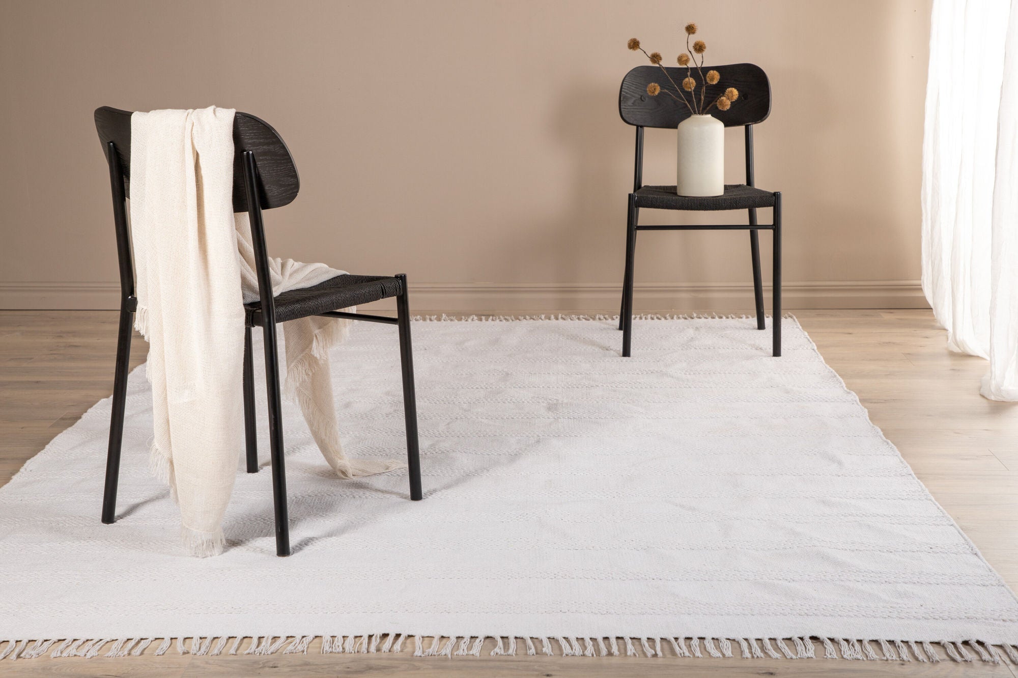 Venture Home Nico Cotton Carpet - 160*230- Offwhite