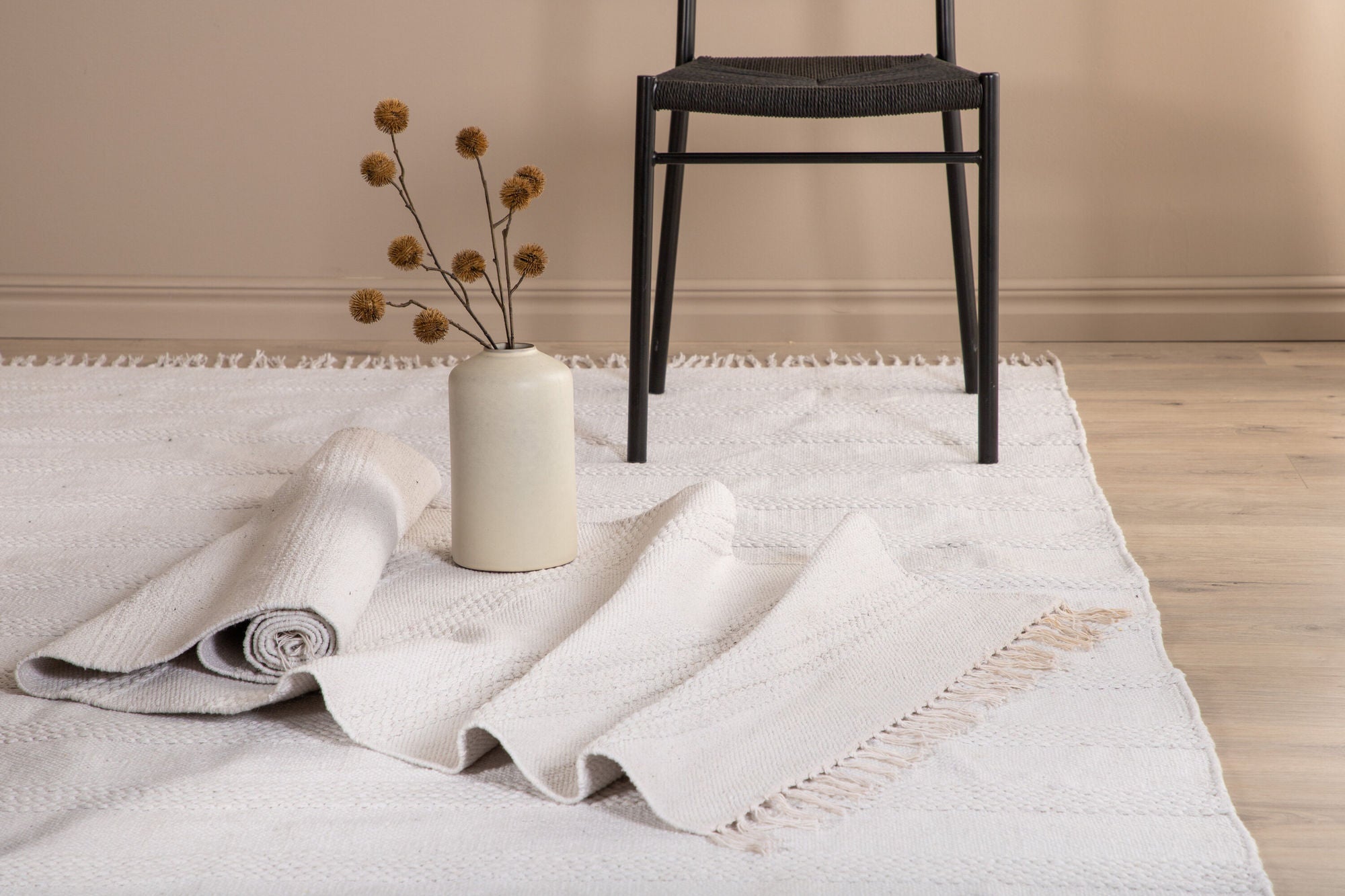 Venture Home Nico Cotton Carpet - 160*230- Offwhite