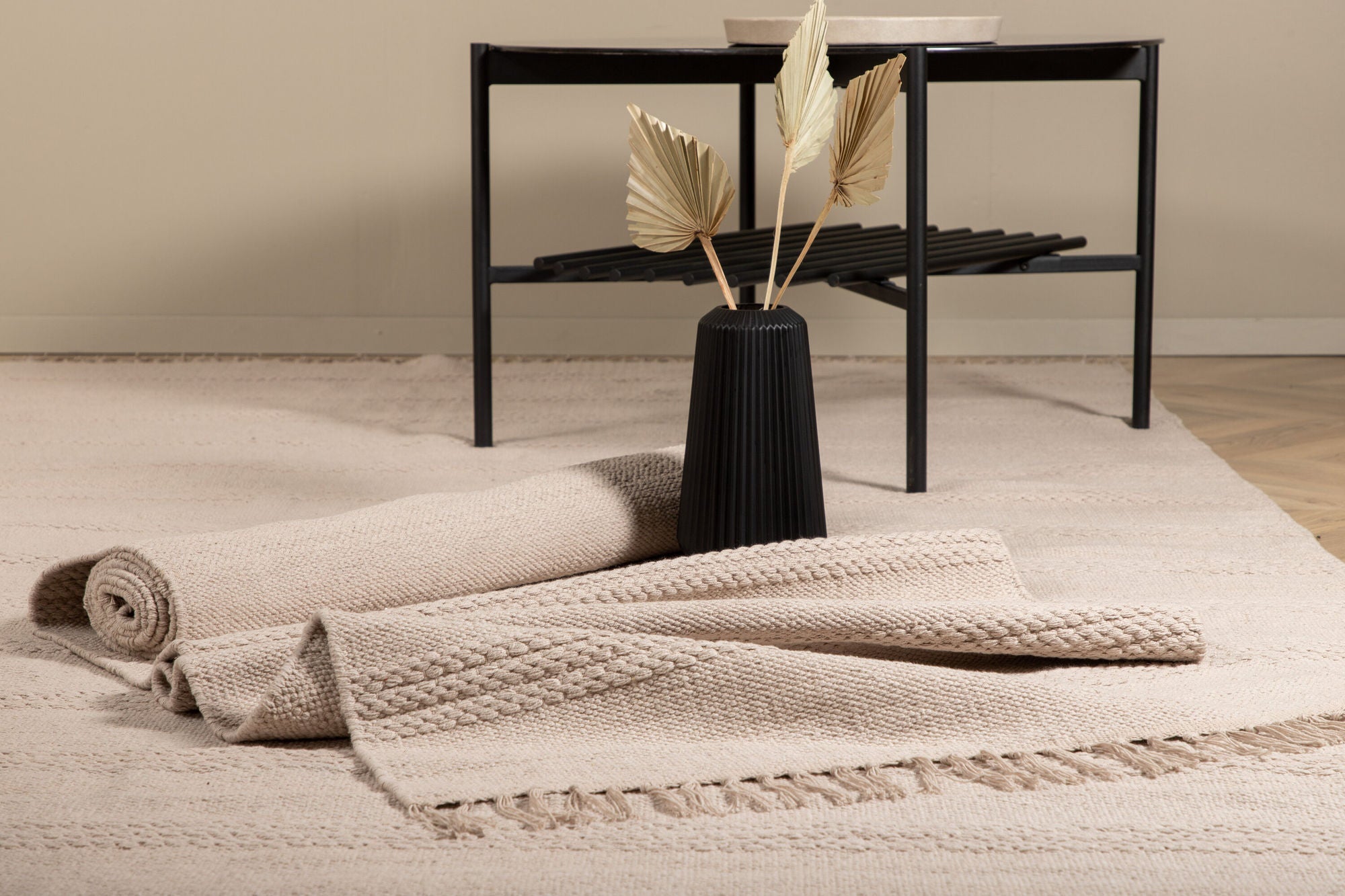 Venture Home Nico Cotton Carpet - 160*230- Beige