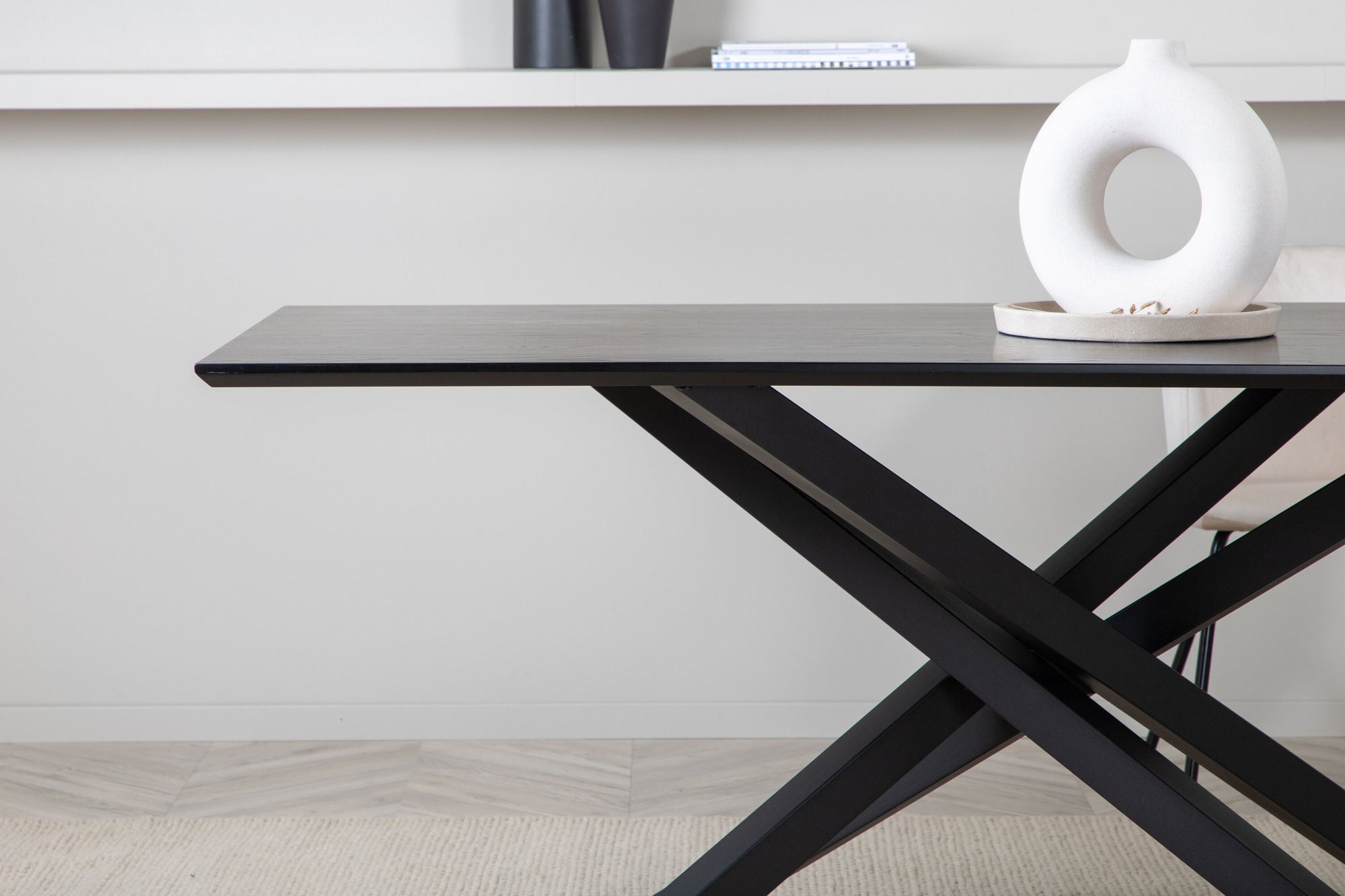 Venture Home Piazza spisebord - Black / Black Veneer