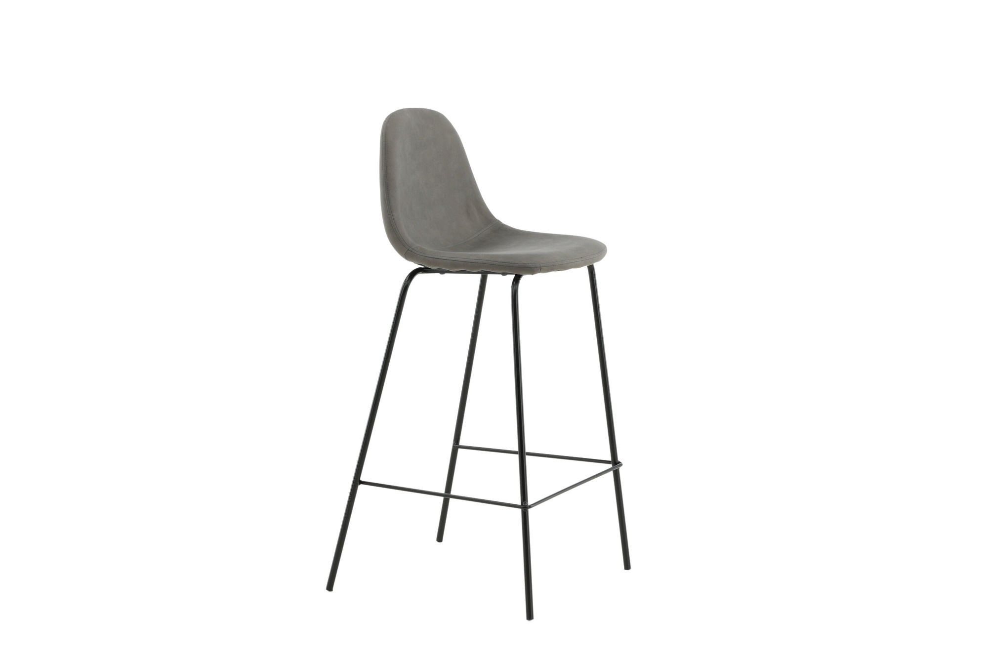 Venture Home Polar Bar stol 2-pack - Black / Grey Micro Fibre