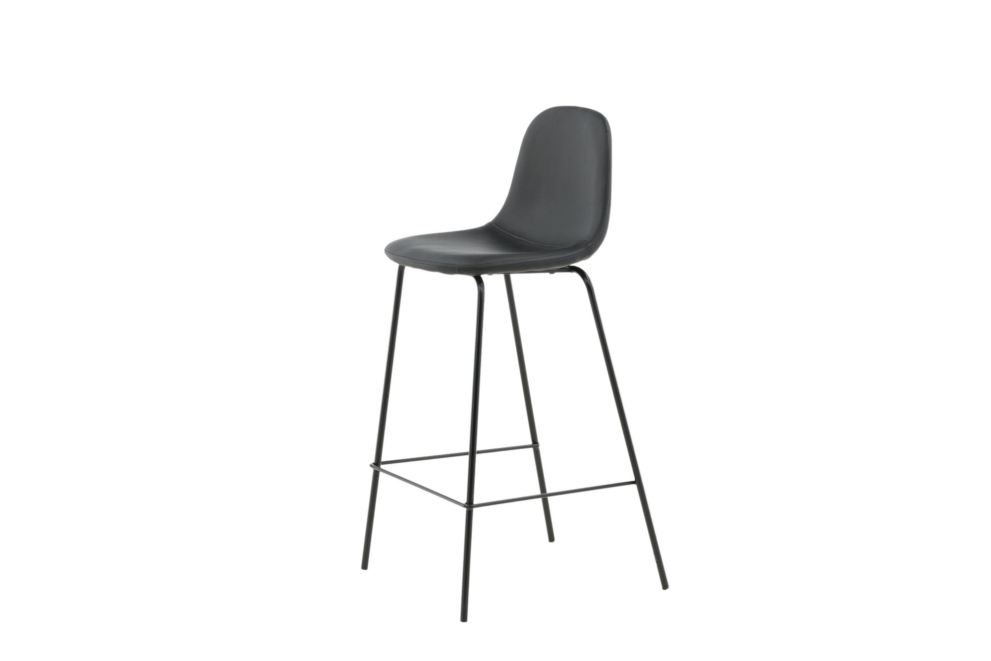Venture Home Polar Bar stol 2-pack - Black / Black PU