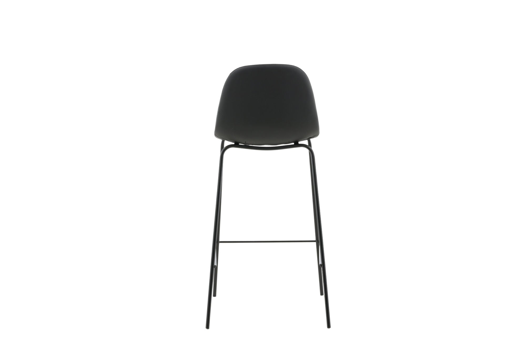 Venture Home Polar Bar stol 2-pack - Black / Black PU