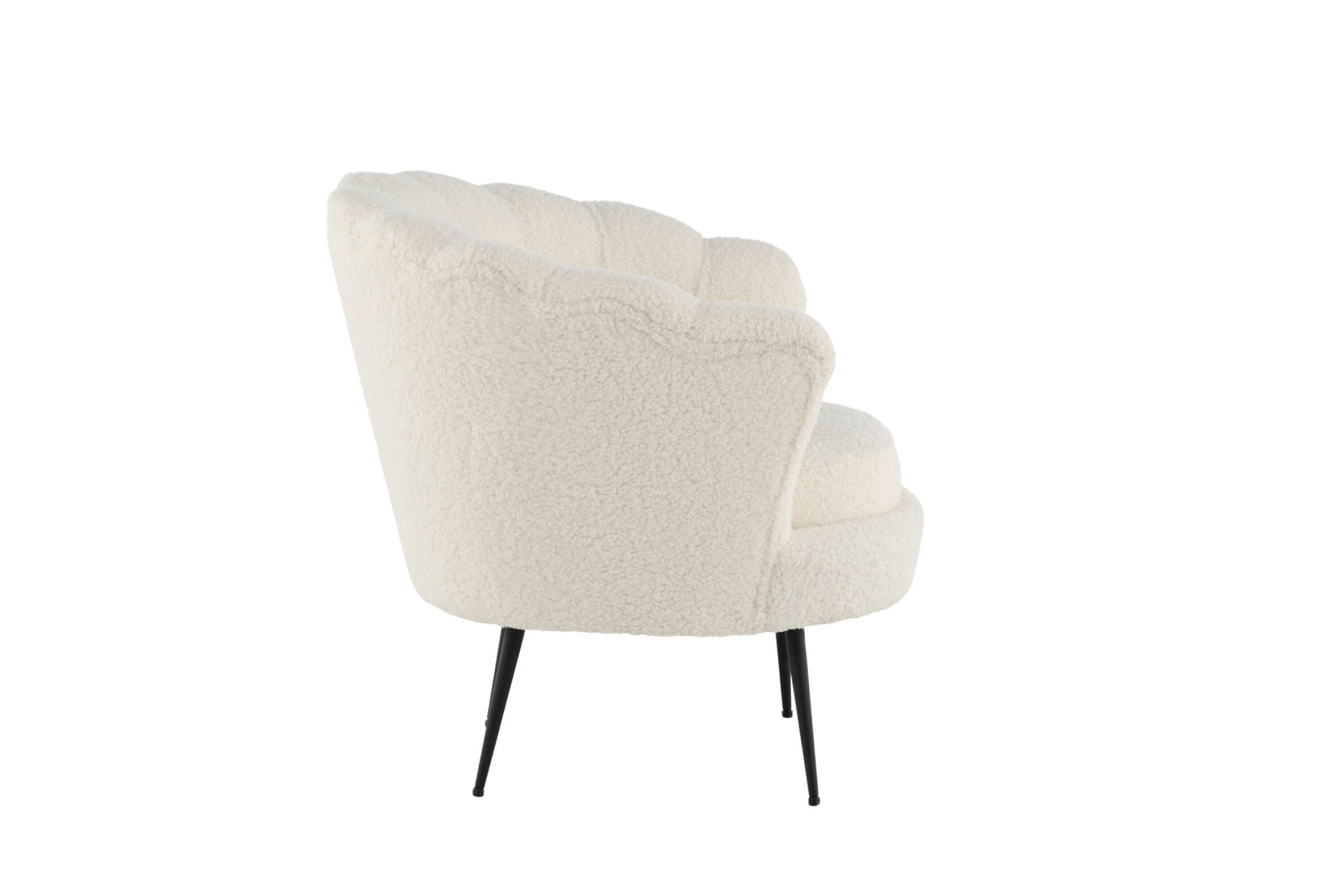 Venture Home Calais Single Sofa - Black / White Teddy