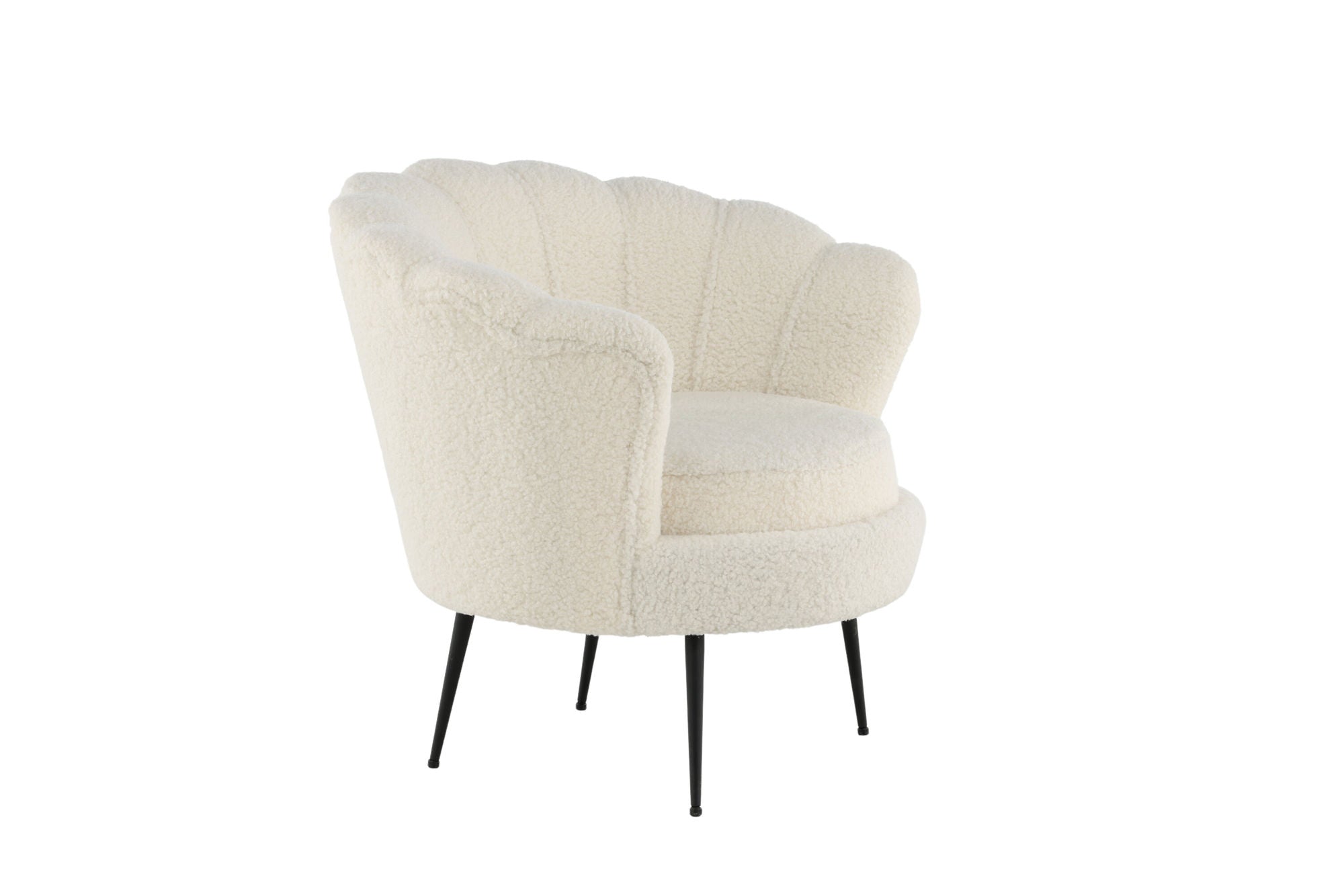 Venture Home Calais Single Sofa - Black / White Teddy