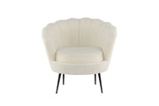 Venture Home Calais Single Sofa - Black / White Teddy
